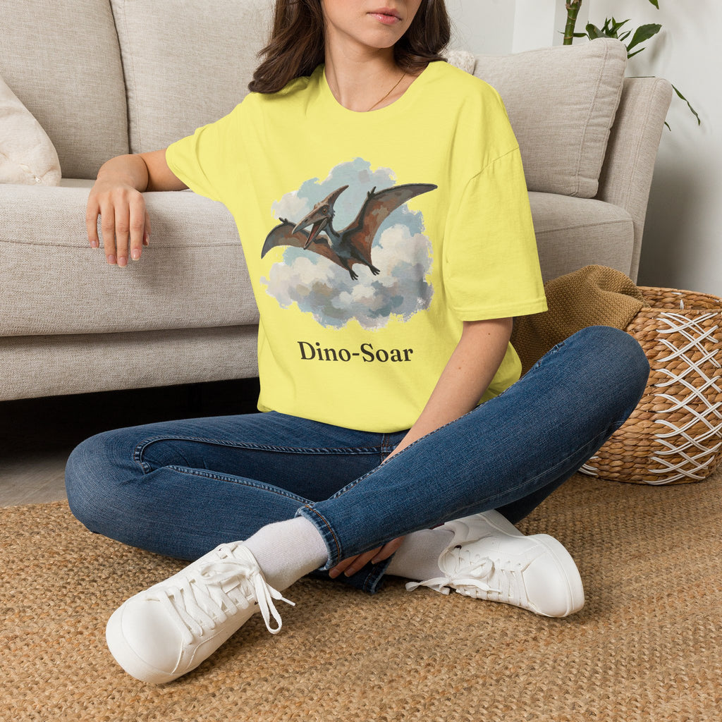 Dino-Soar T-Shirt — Cute Flying Pterodactyl Pun Graphic Tee