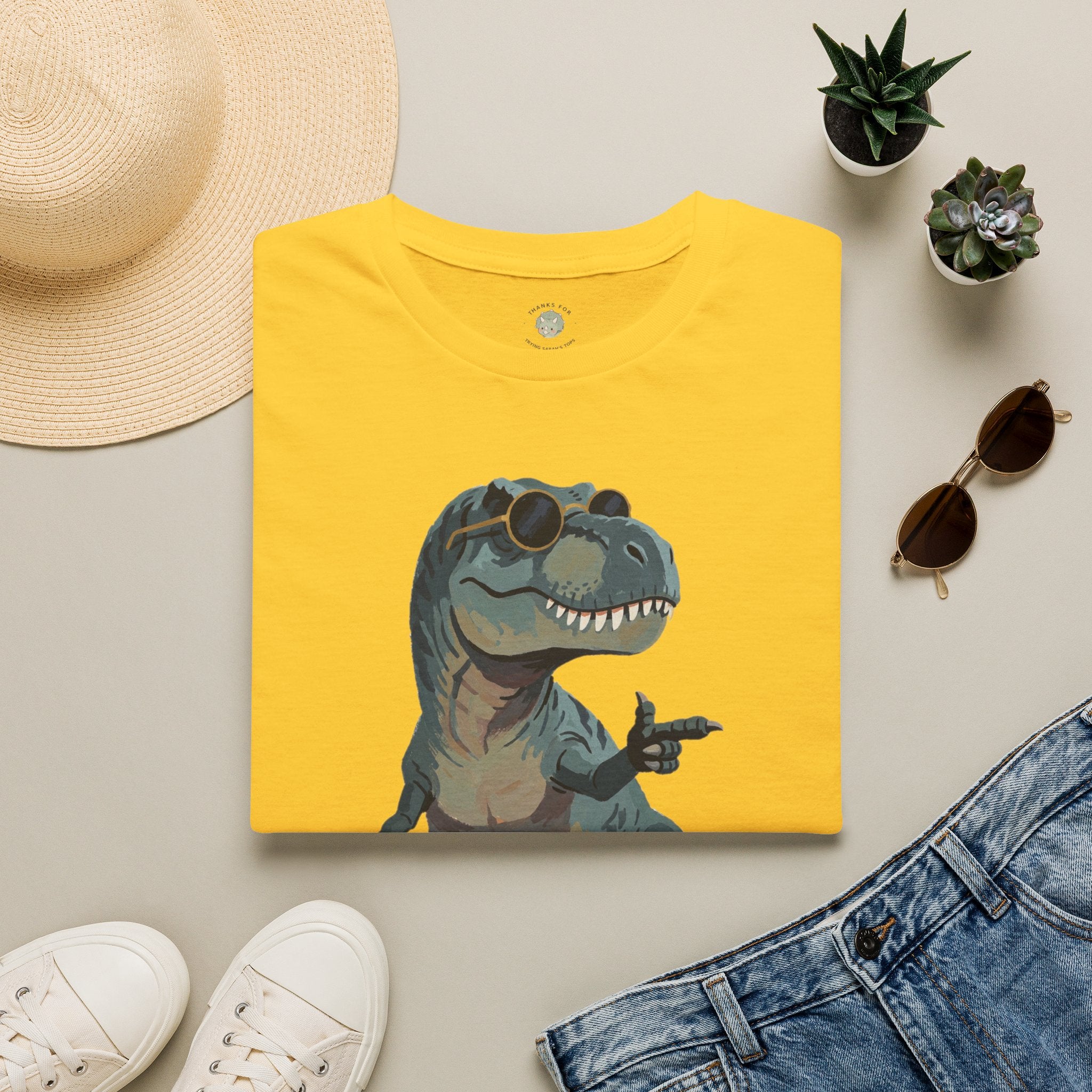 Big Dino Energy T-Shirt — Funny Confident Cool Dinosaur Graphic Tee