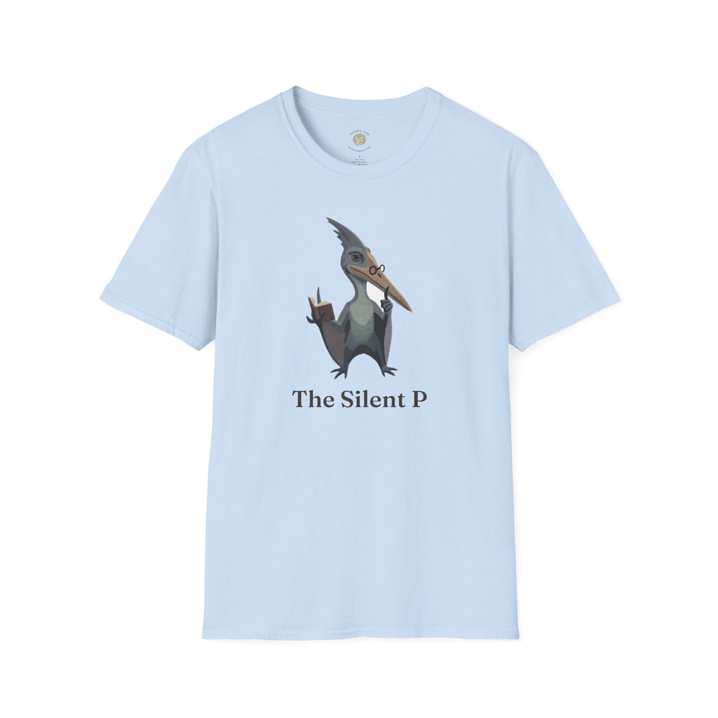 The Silent P T-Shirt — Funny Pterodactyl Grammar Pun Graphic Tee