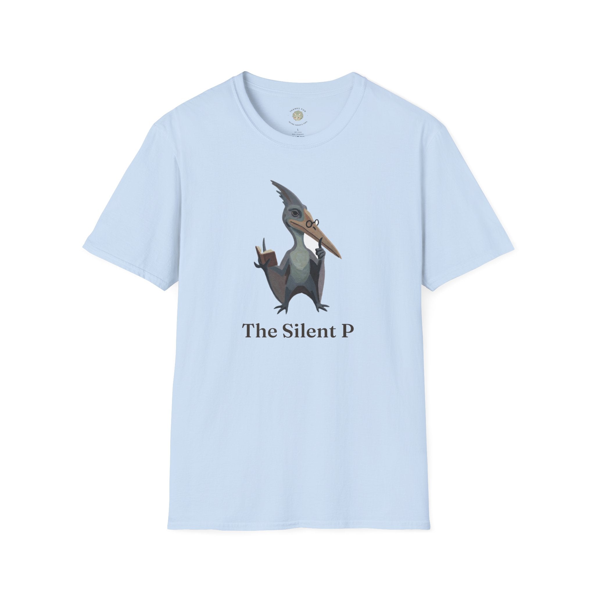 The Silent P T-Shirt — Funny Pterodactyl Grammar Pun Graphic Tee