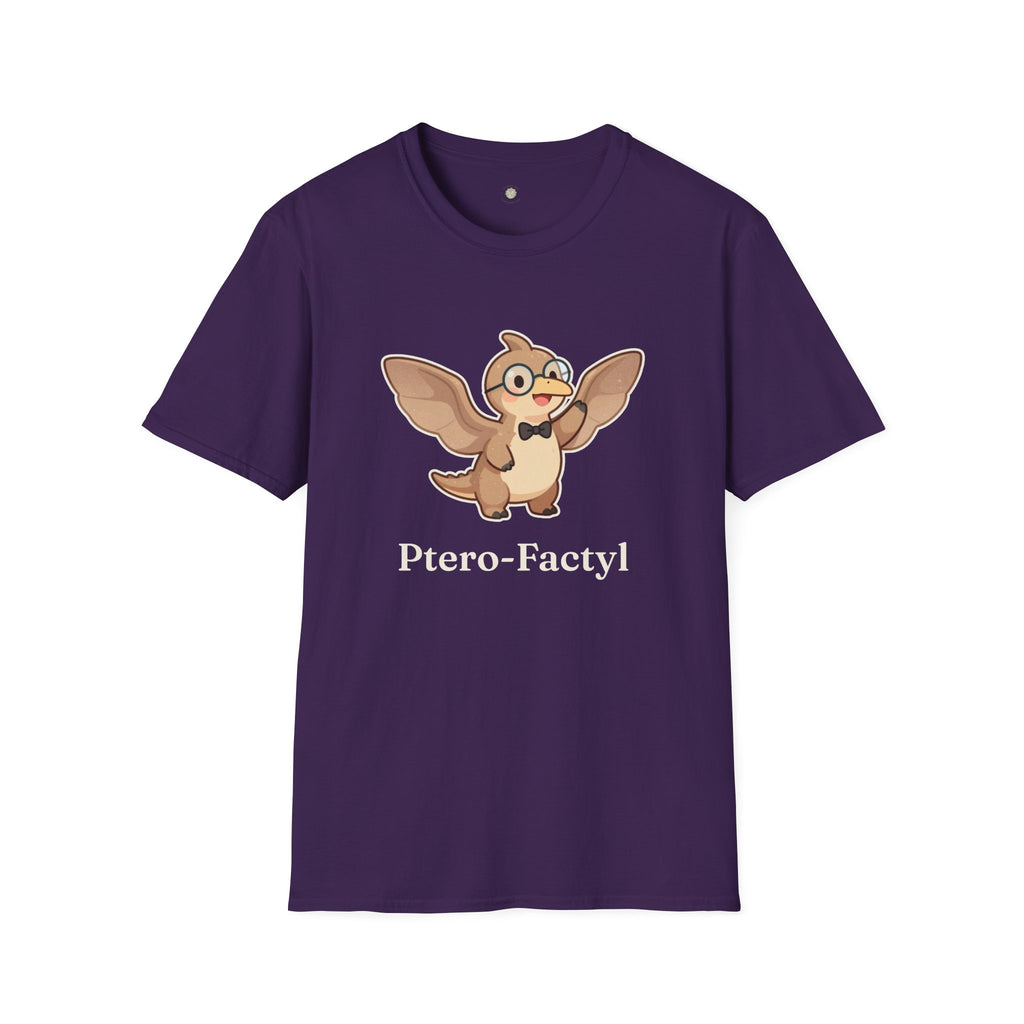 Ptero-Factyl T-Shirt — Funny Fun Facts Pterodactyl Dinosaur Graphic Tee