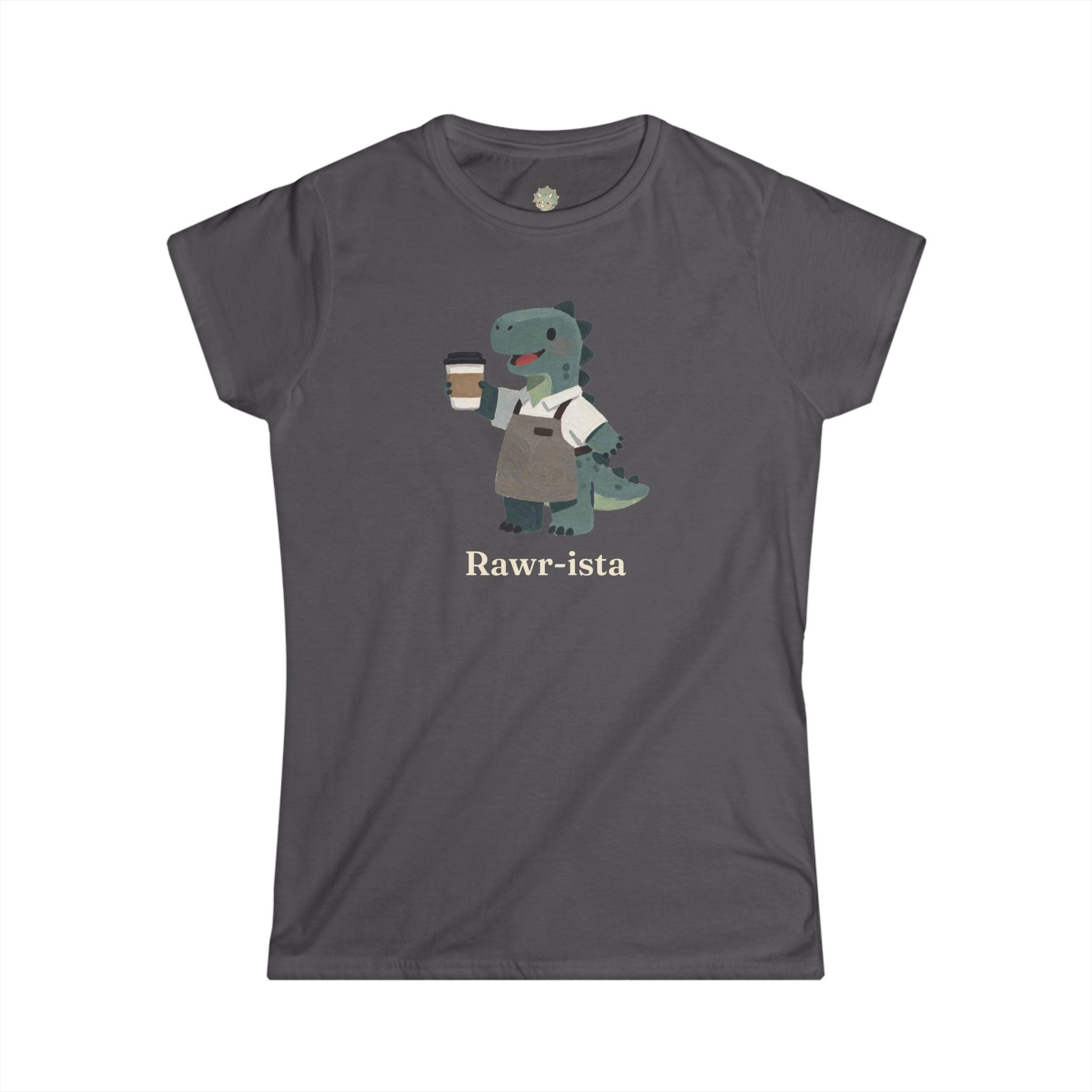 Rawr-ista T-Shirt — Funny Coffee Dinosaur Barista Graphic Tee