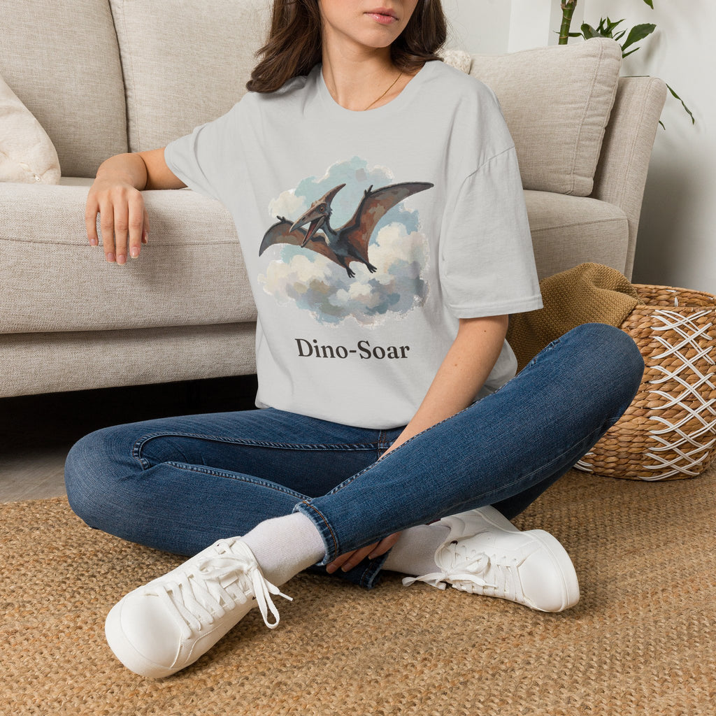 Dino-Soar T-Shirt — Cute Flying Pterodactyl Pun Graphic Tee