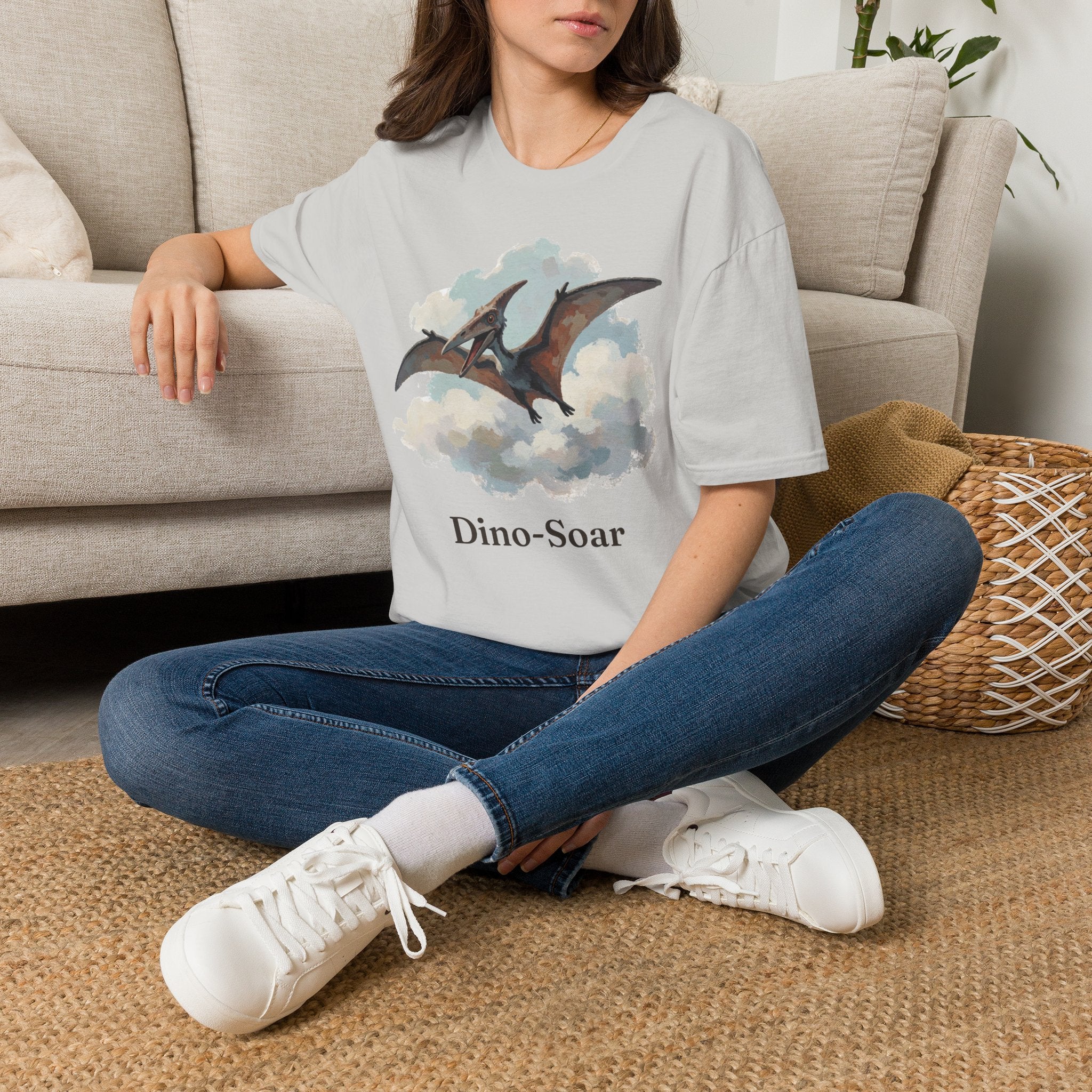 Dino-Soar T-Shirt — Cute Flying Pterodactyl Pun Graphic Tee