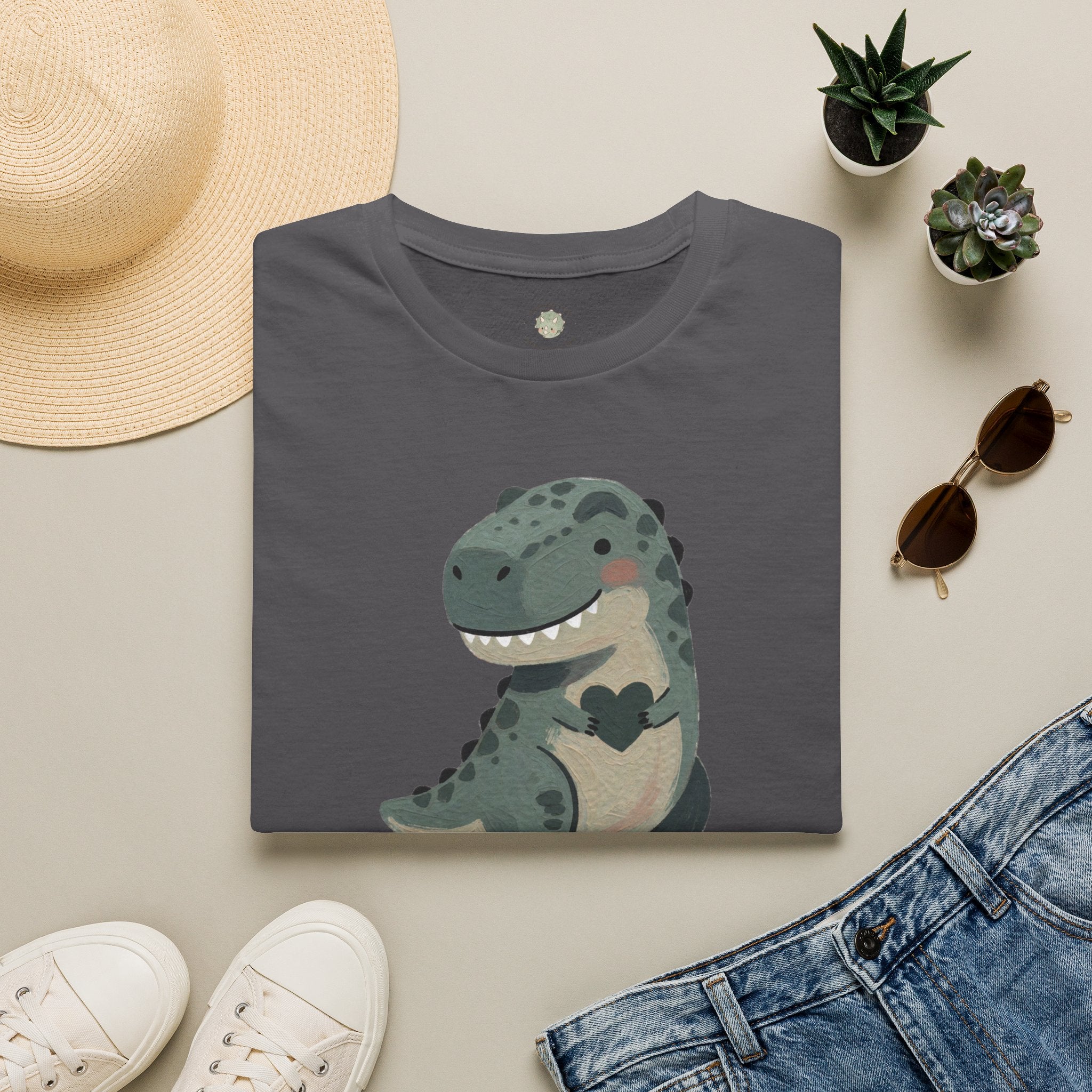 Tiny Arms, Big Heart T-Shirt — Cute Sweet T-Rex Love Graphic Tee