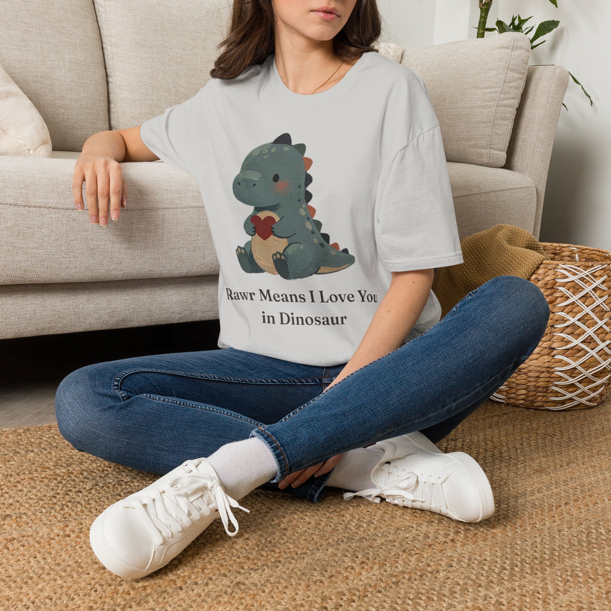 Rawr Means I Love You T-Shirt — Cute Dinosaur Love Graphic Tee
