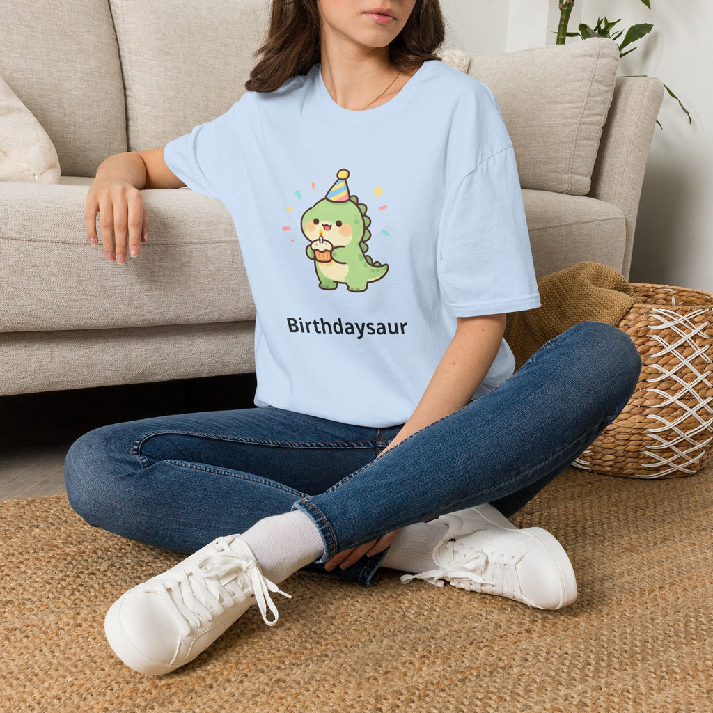 Personalized Birthday Dinosaur T-Shirt — Custom Name Party Tee