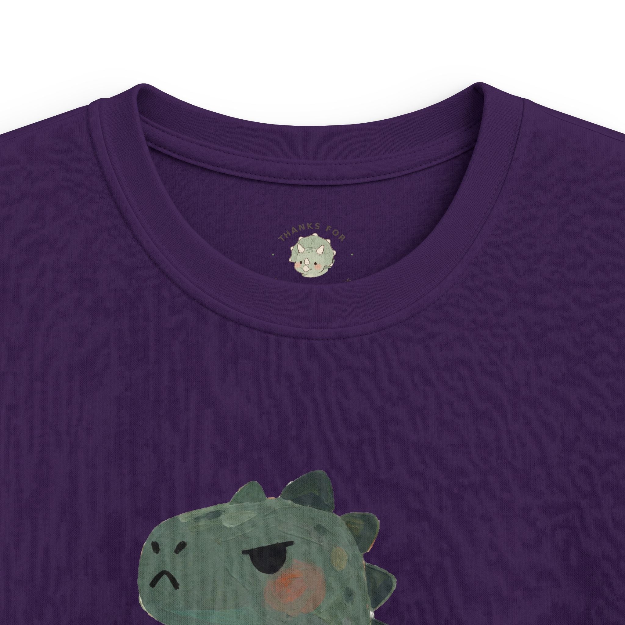 Kids Hangry-Saurus T-Shirt — Funny Hungry Grumpy Dinosaur Graphic Tee