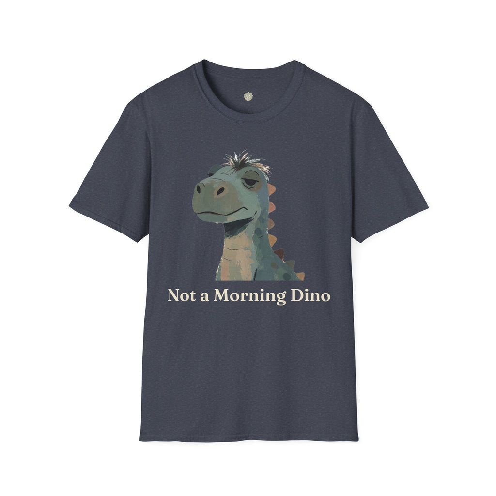 Not a Morning Dino T-Shirt — Funny Sleepy Dinosaur Graphic Tee