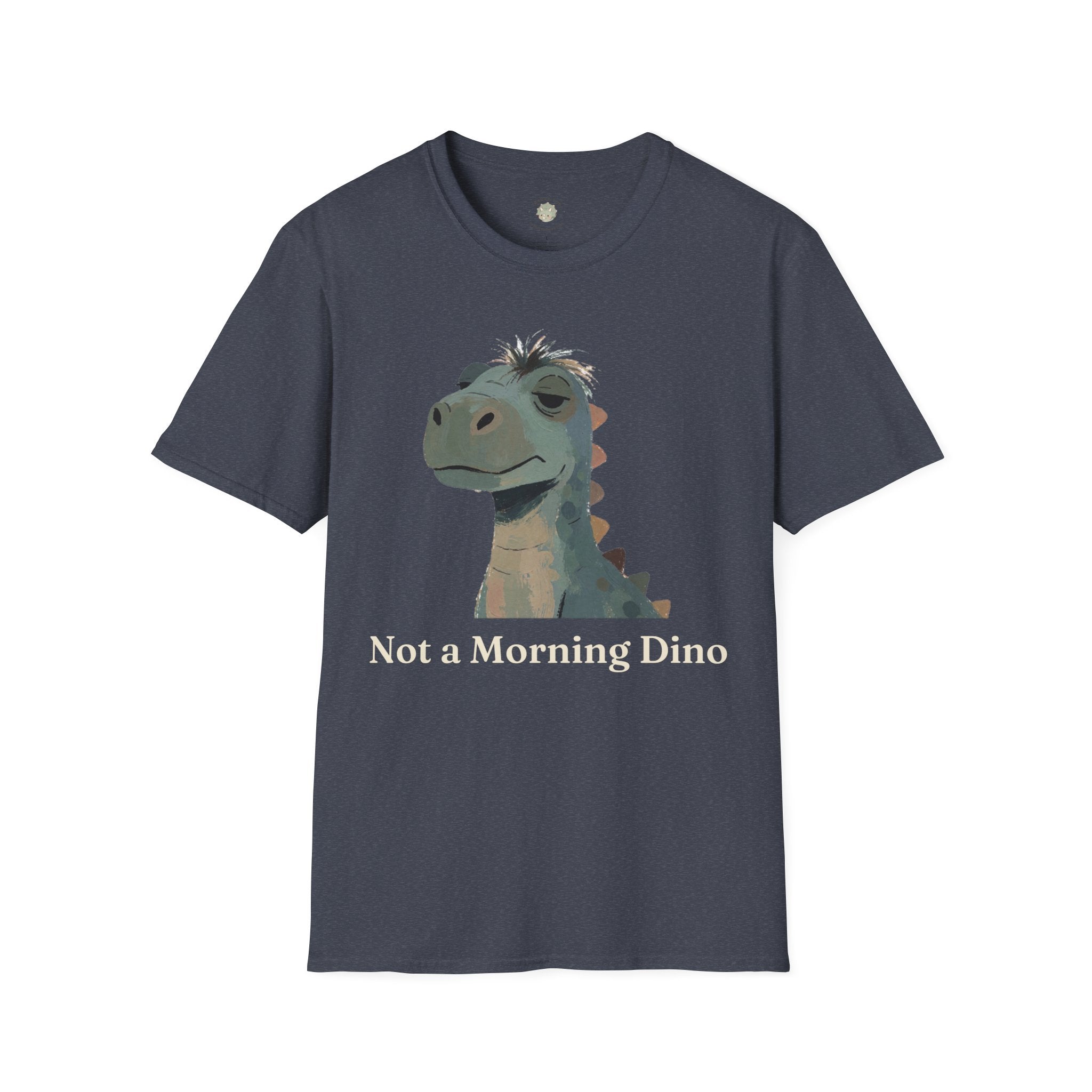 Not a Morning Dino T-Shirt — Funny Sleepy Dinosaur Graphic Tee