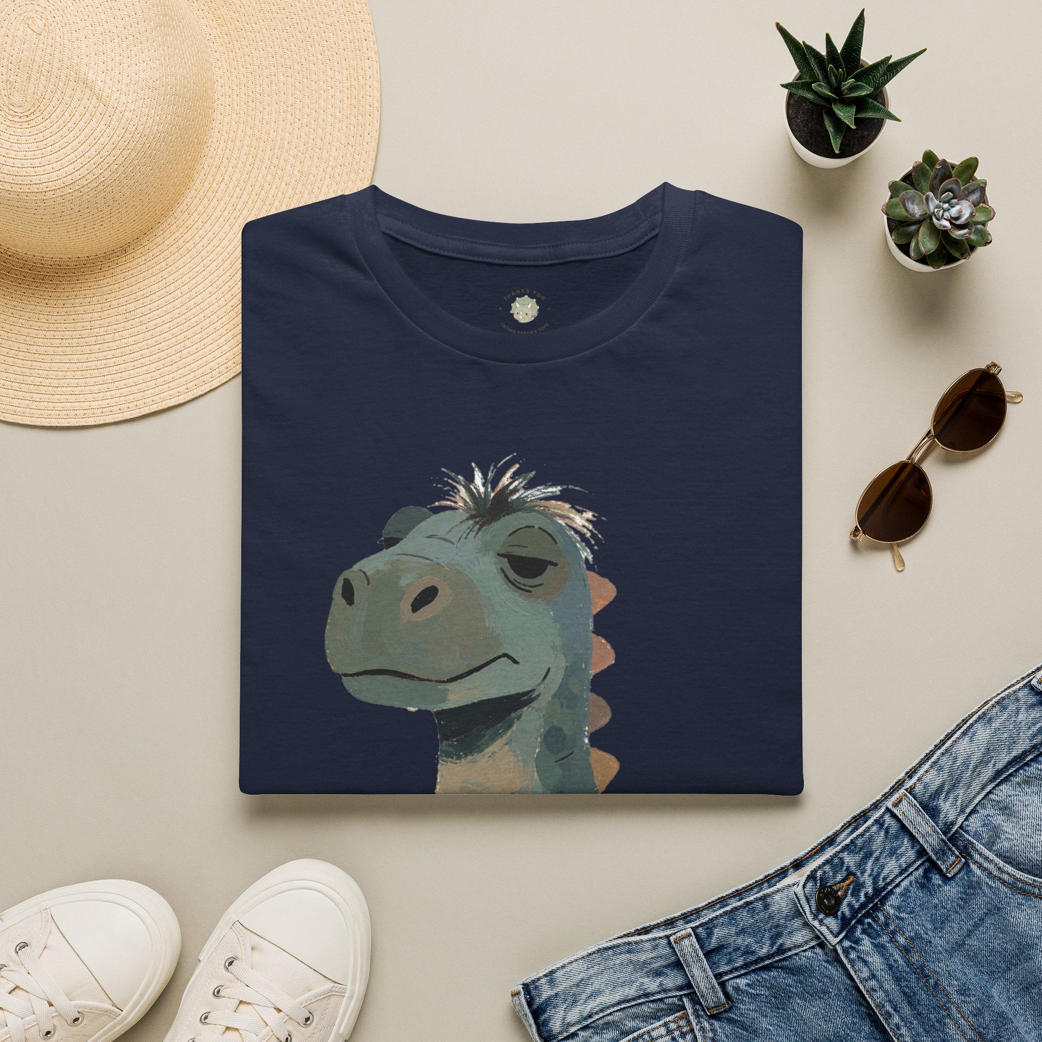 Not a Morning Dino T-Shirt — Funny Sleepy Dinosaur Graphic Tee