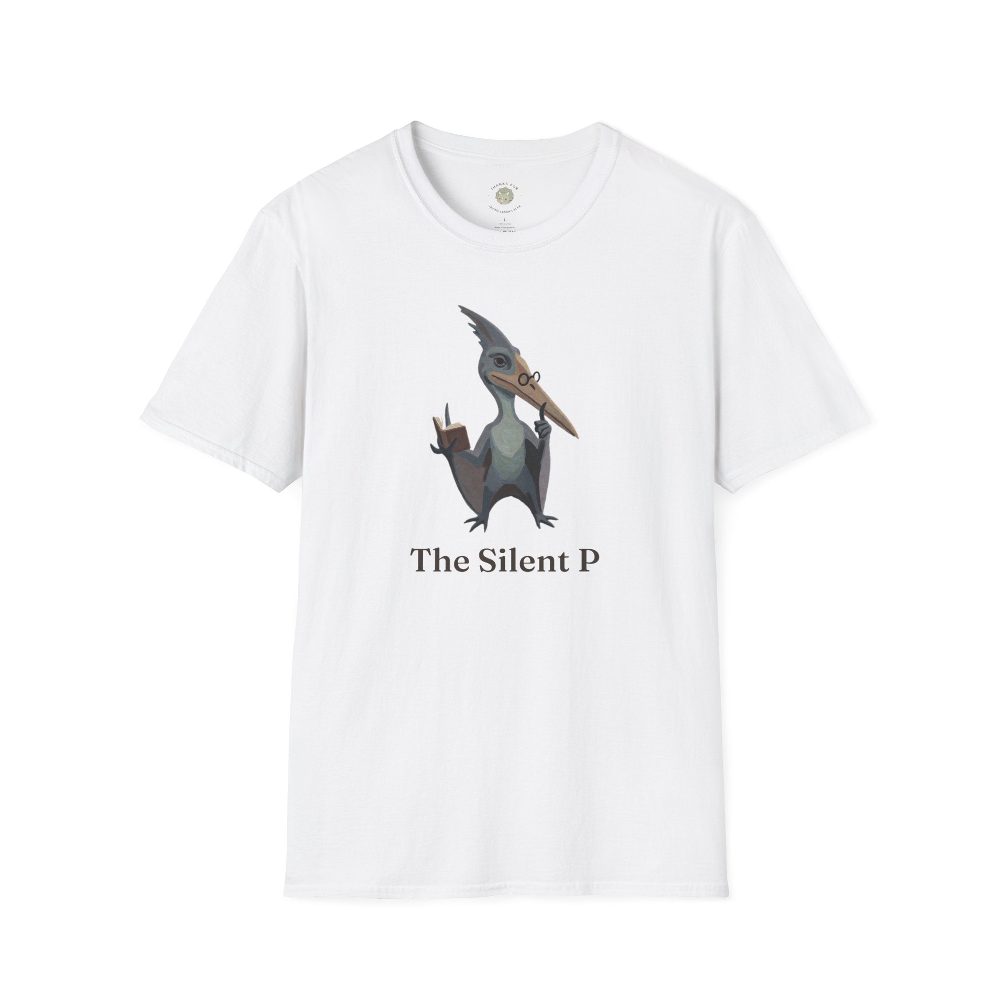 The Silent P T-Shirt — Funny Pterodactyl Grammar Pun Graphic Tee