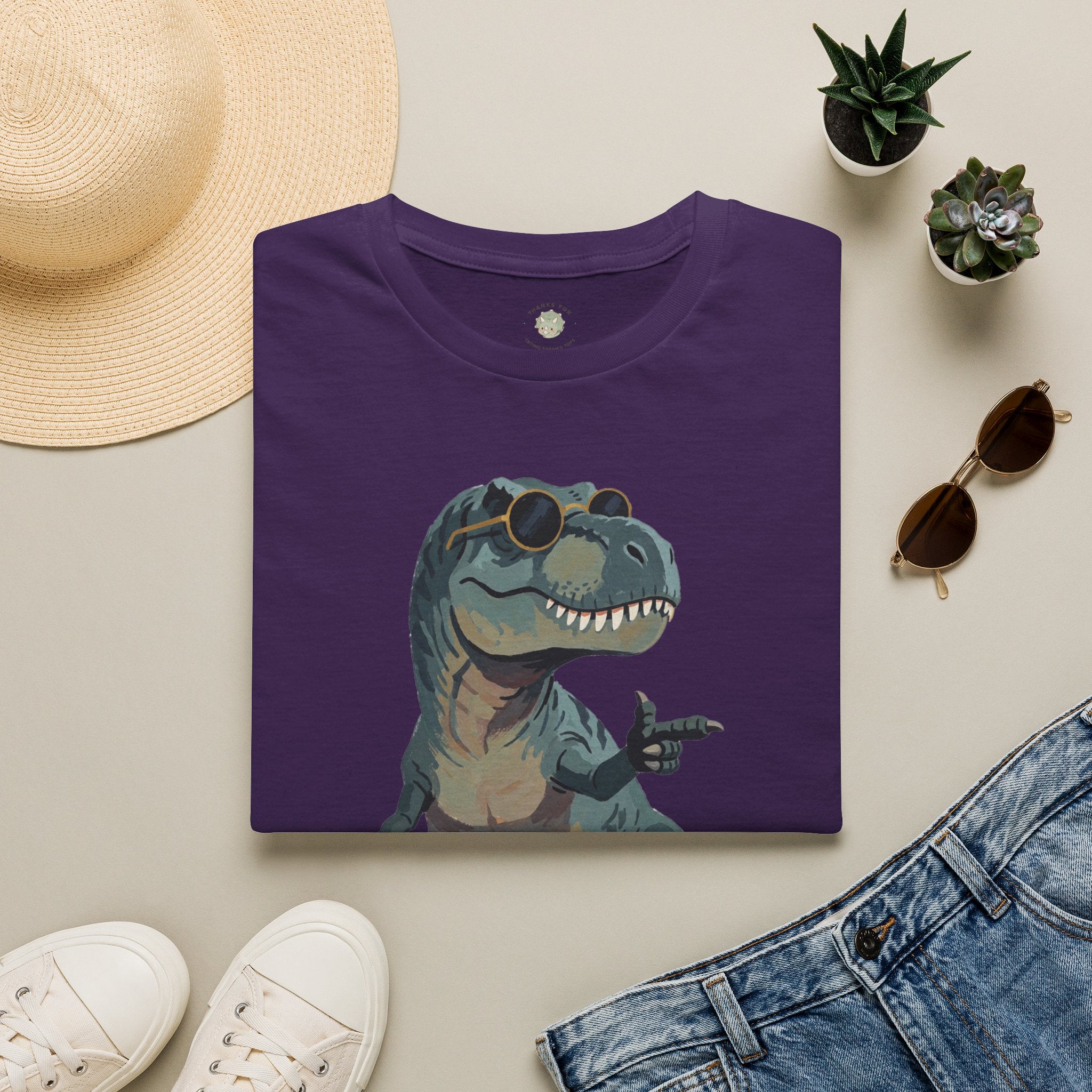 Big Dino Energy T-Shirt — Funny Confident Cool Dinosaur Graphic Tee
