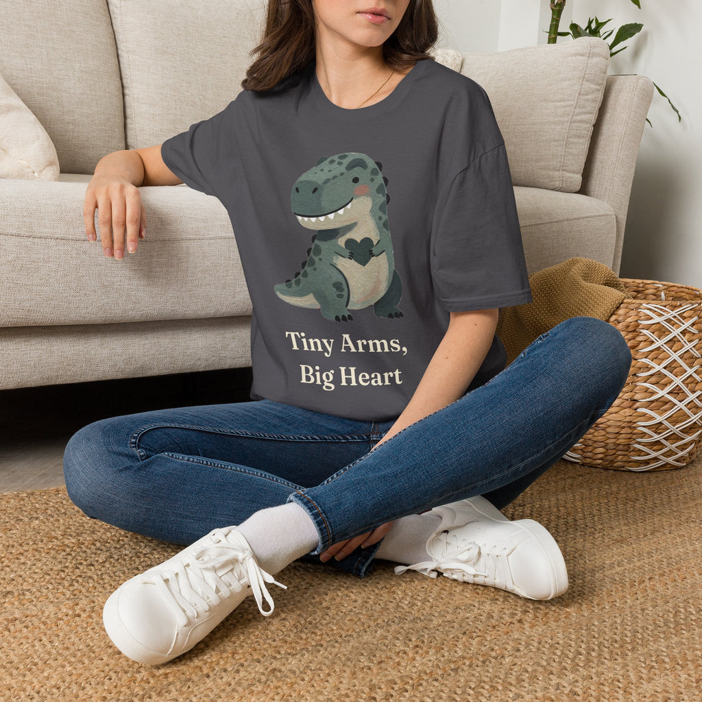 Tiny Arms, Big Heart T-Shirt — Cute Sweet T-Rex Love Graphic Tee