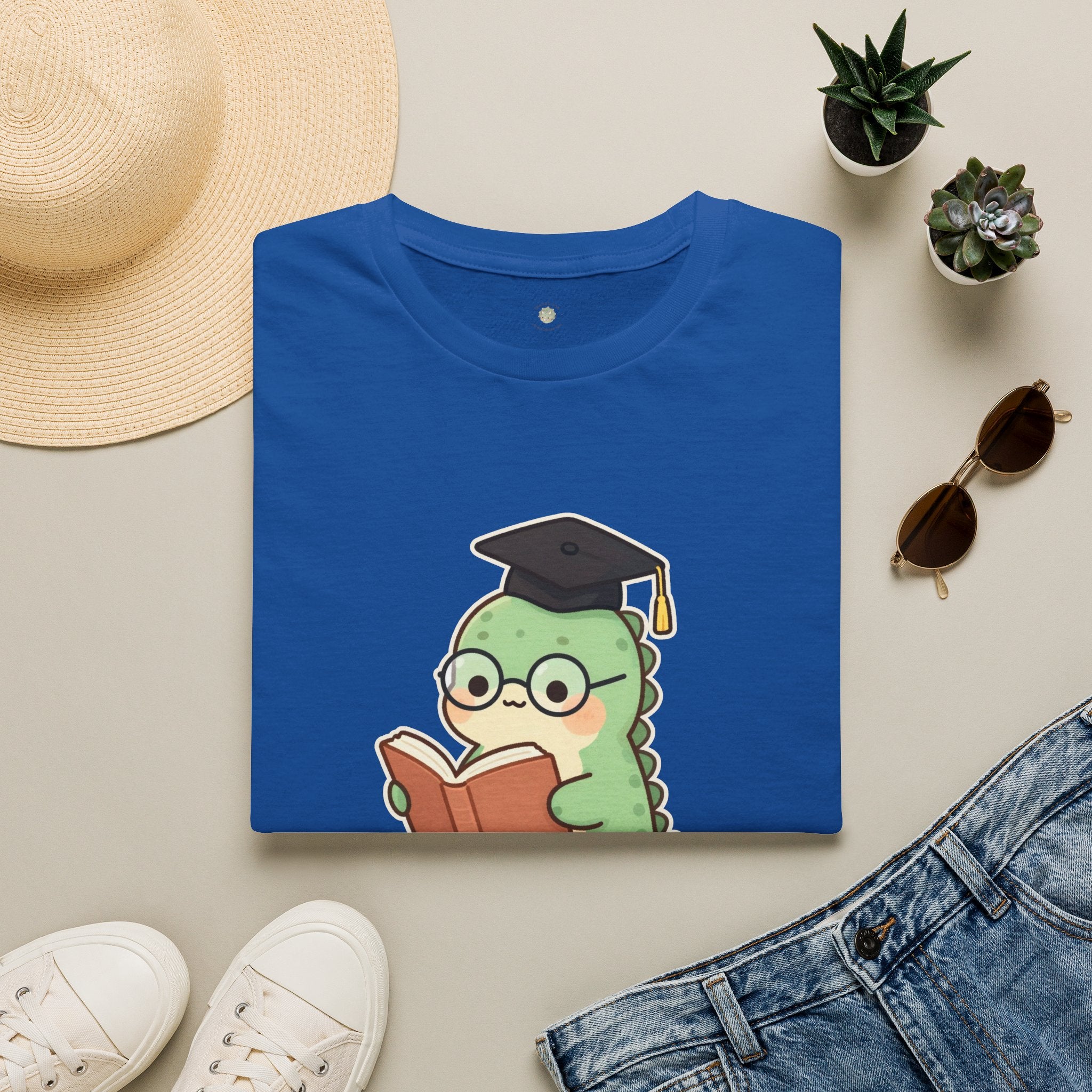 Thesaurus T-Shirt — Cute Word Nerd Dinosaur Grammar Pun Graphic Tee