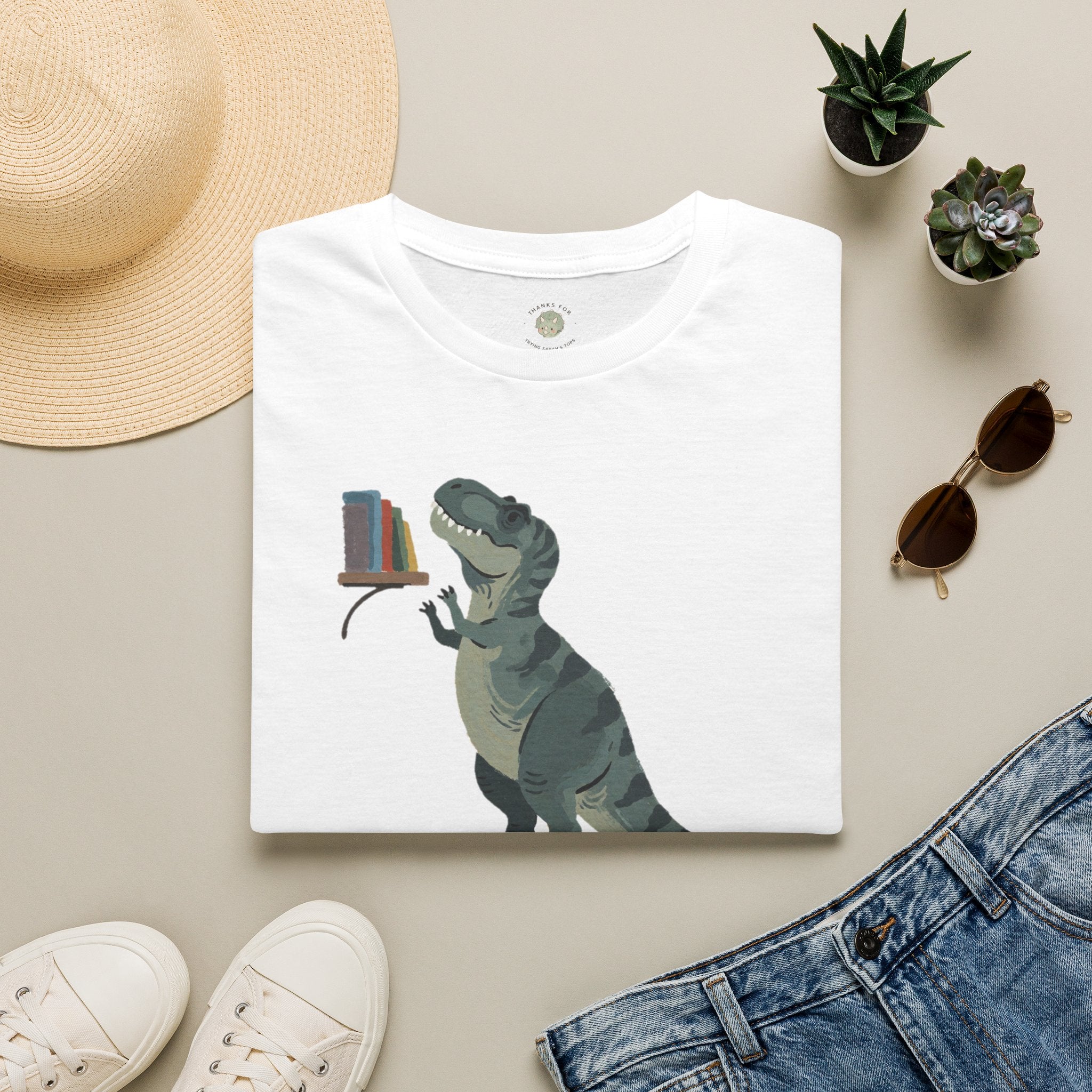 Short Arms, Big Dreams T-Shirt — Funny Motivational T-Rex Graphic Tee