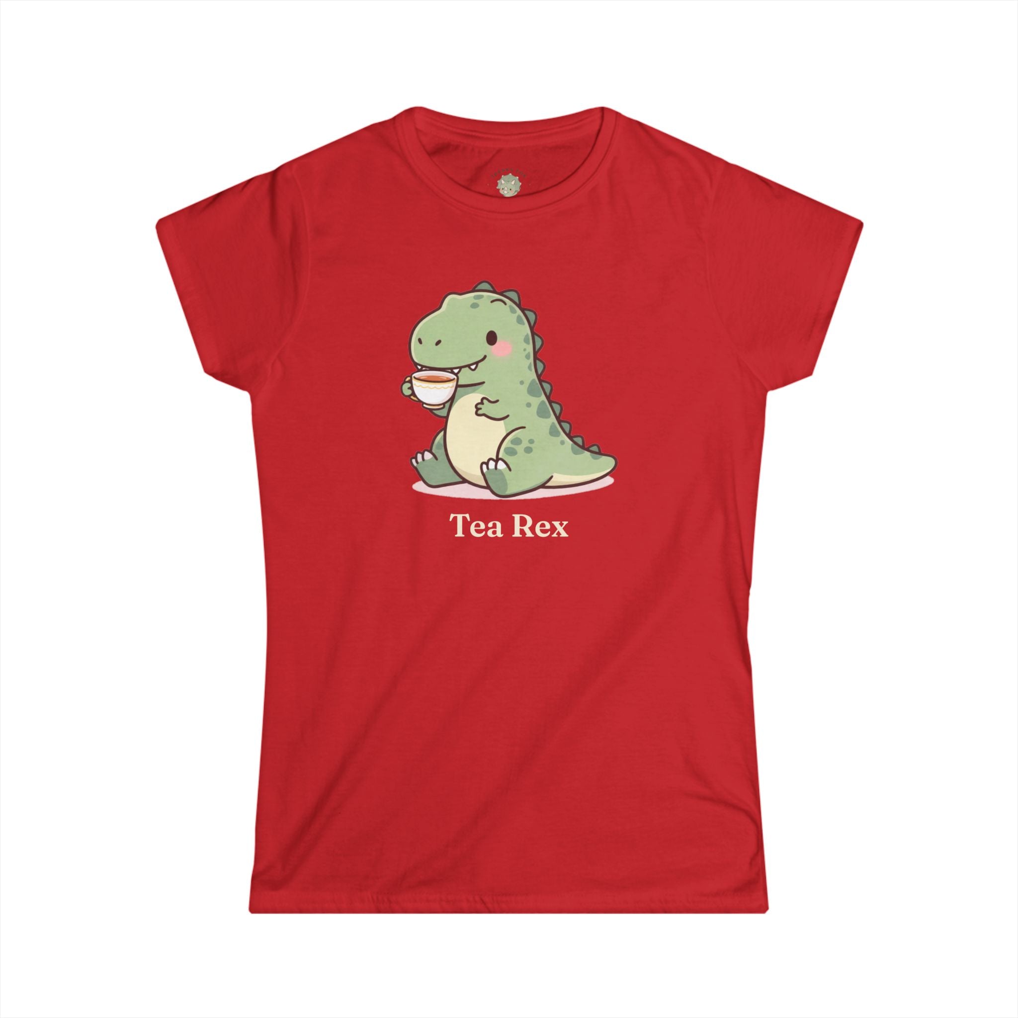 Women's Tea Rex T-Shirt — Cute Dinosaur Tea Lover Graphic Tee