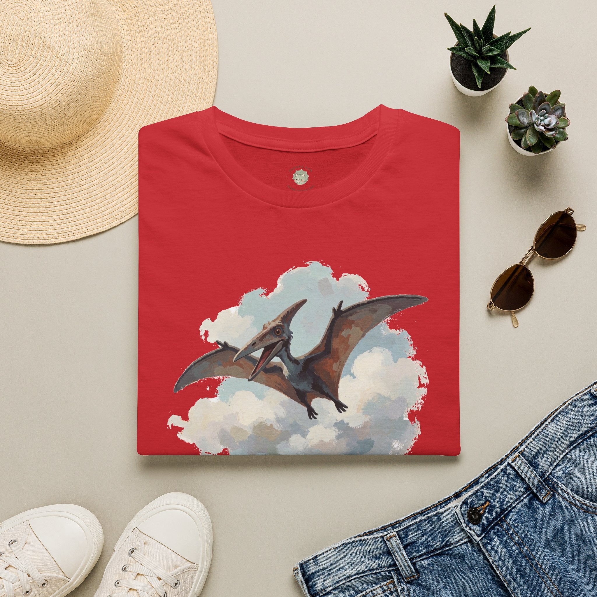 Dino-Soar T-Shirt — Cute Flying Pterodactyl Pun Graphic Tee