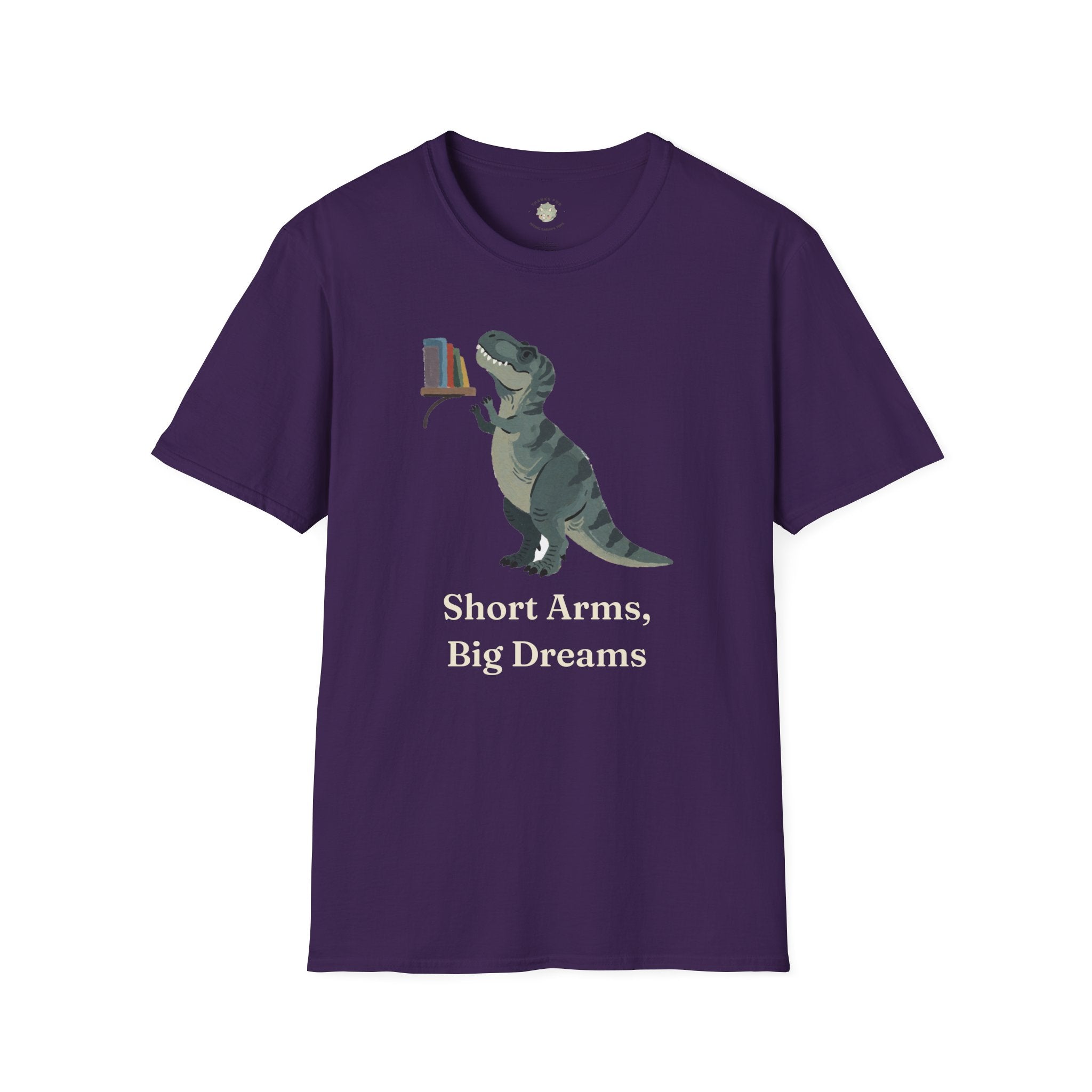Short Arms, Big Dreams T-Shirt — Funny Motivational T-Rex Graphic Tee