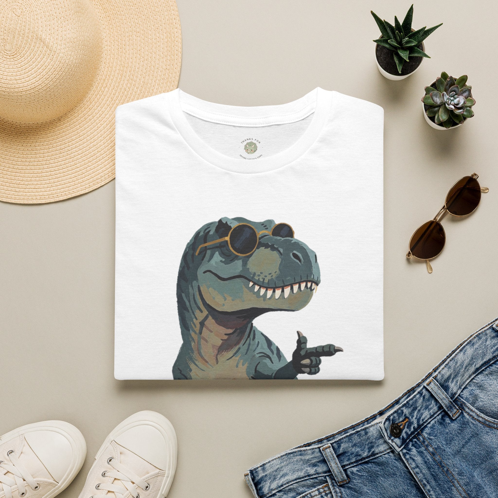 Big Dino Energy T-Shirt — Funny Confident Cool Dinosaur Graphic Tee