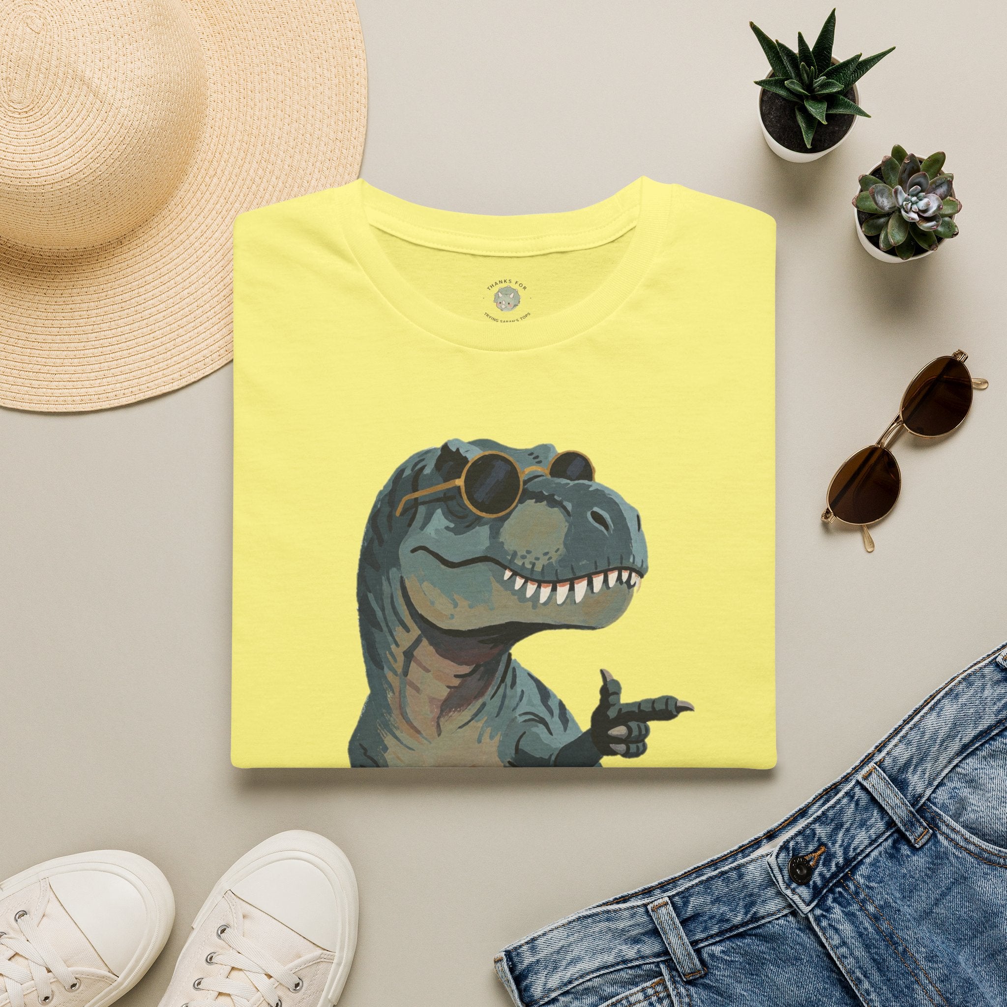 Big Dino Energy T-Shirt — Funny Confident Cool Dinosaur Graphic Tee