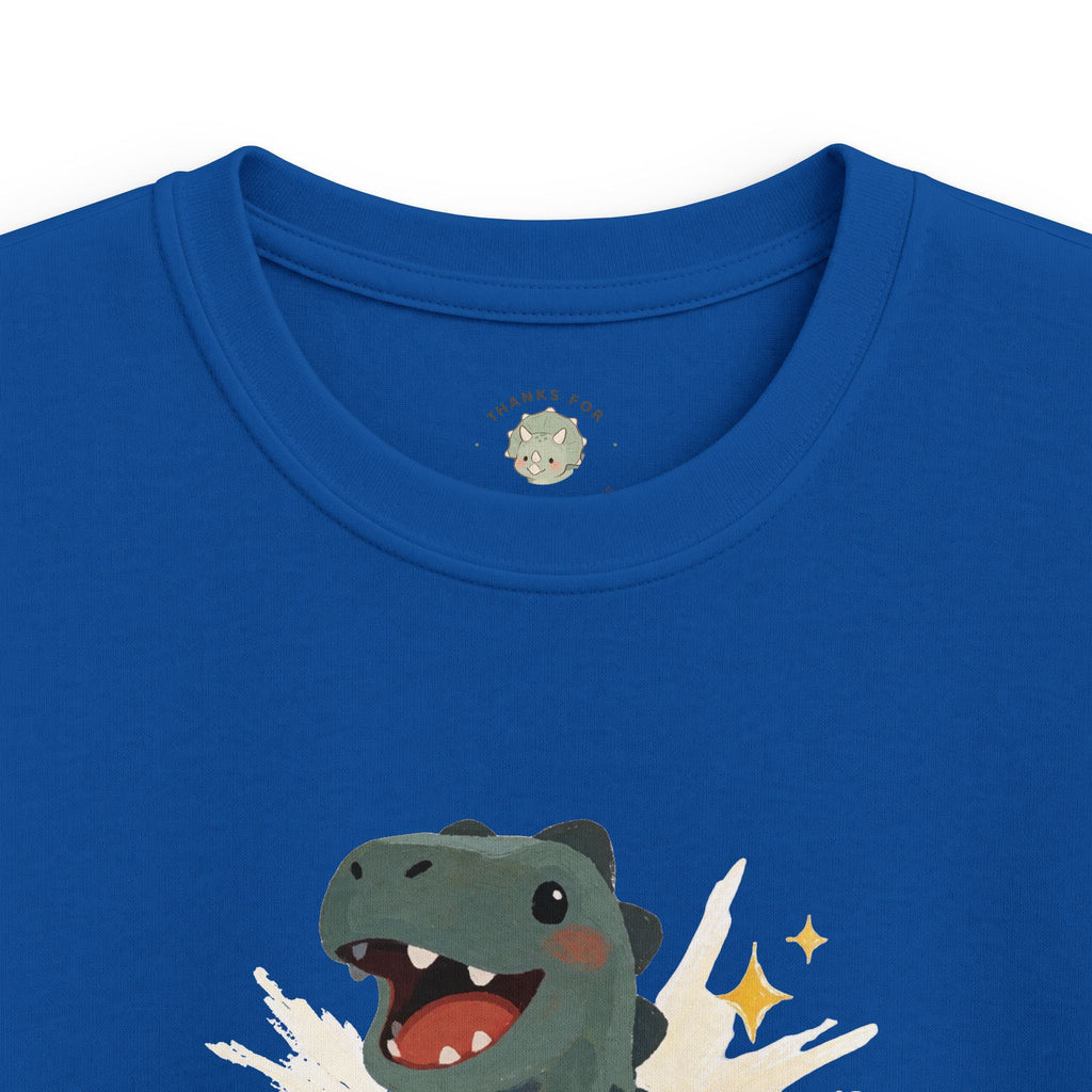Kids Dino-Mite T-Shirt — Cute Cheerful Dinosaur Pun Graphic Tee