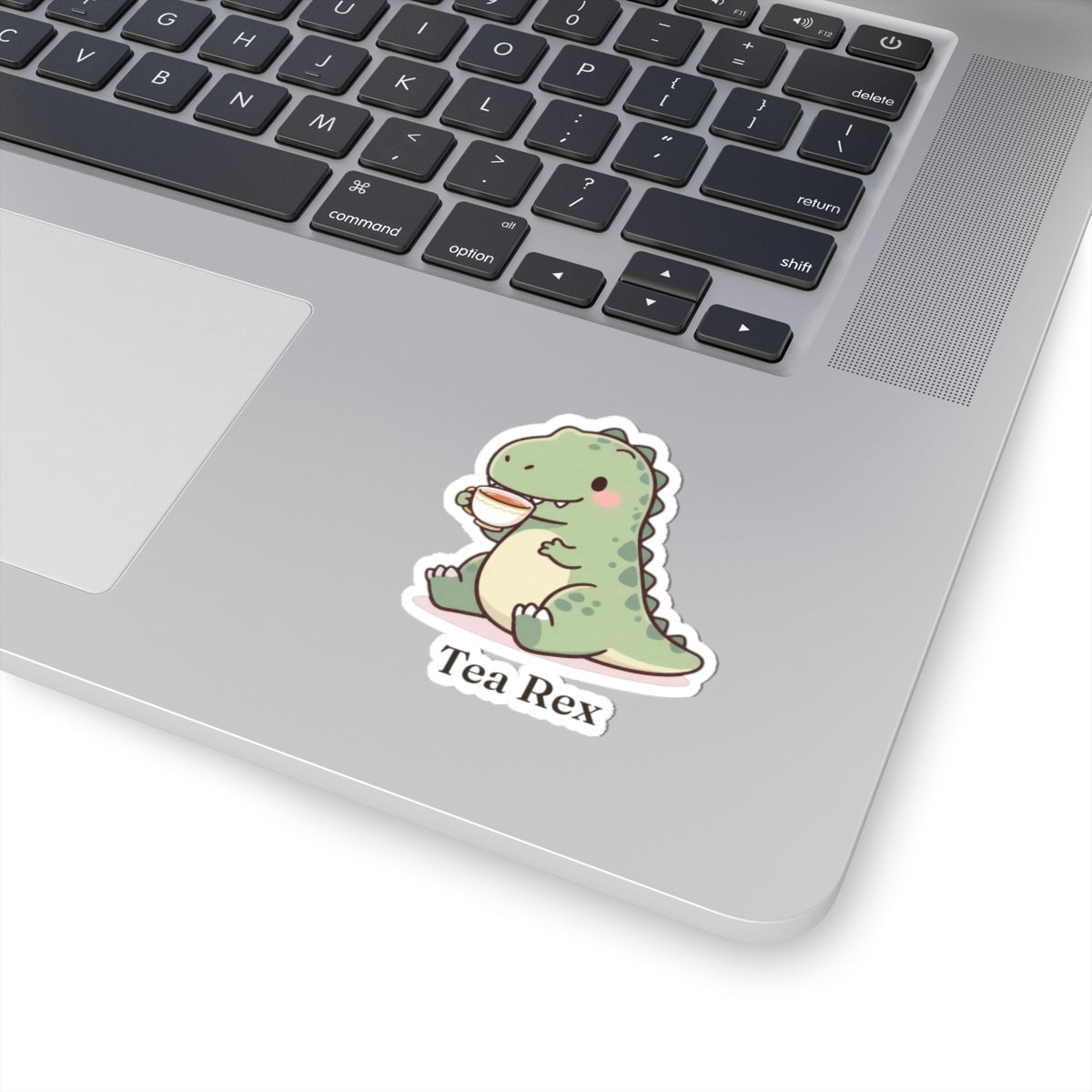 Tea Rex Sticker — Cute Dinosaur Tea Lover Vinyl Sticker