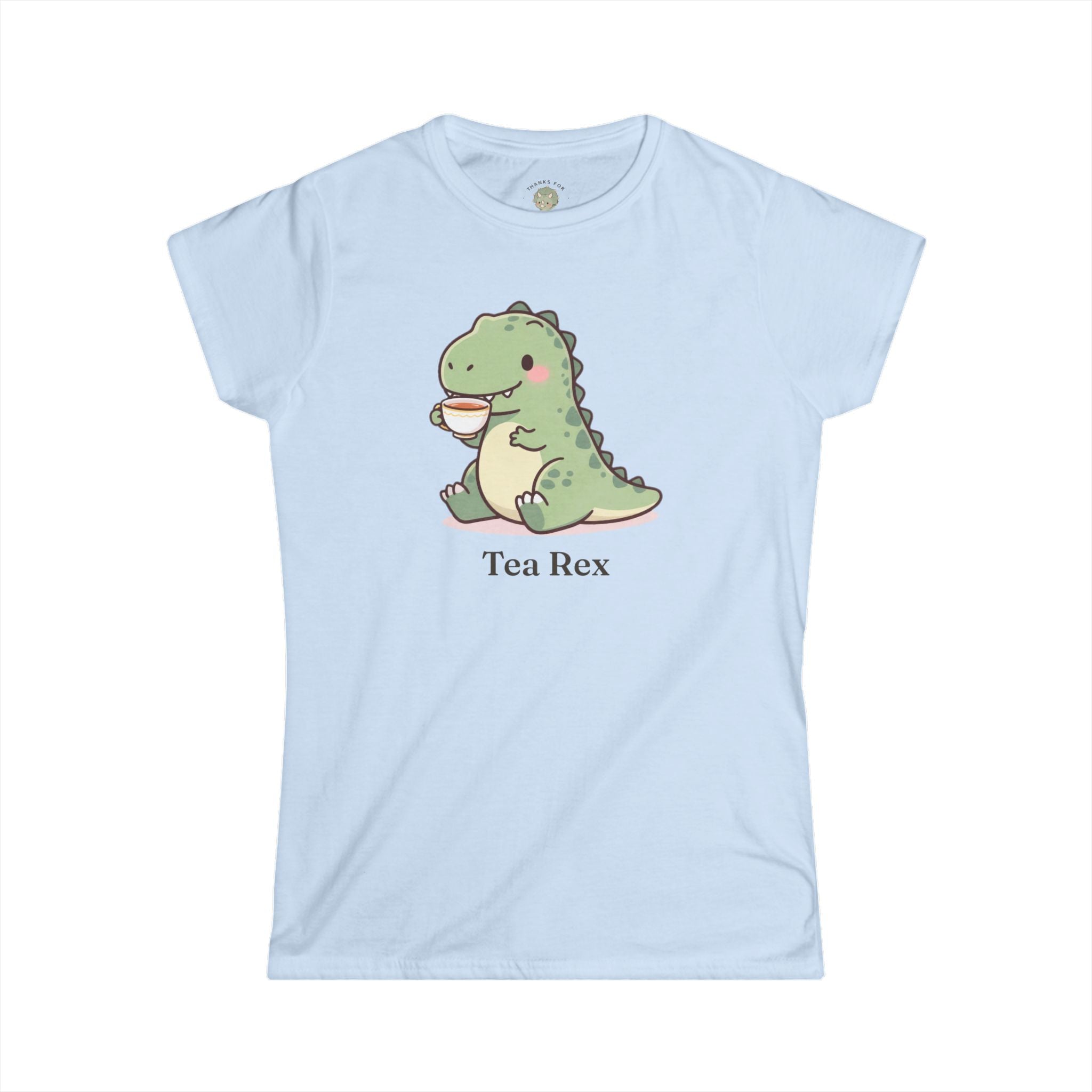 Women's Tea Rex T-Shirt — Cute Dinosaur Tea Lover Graphic Tee