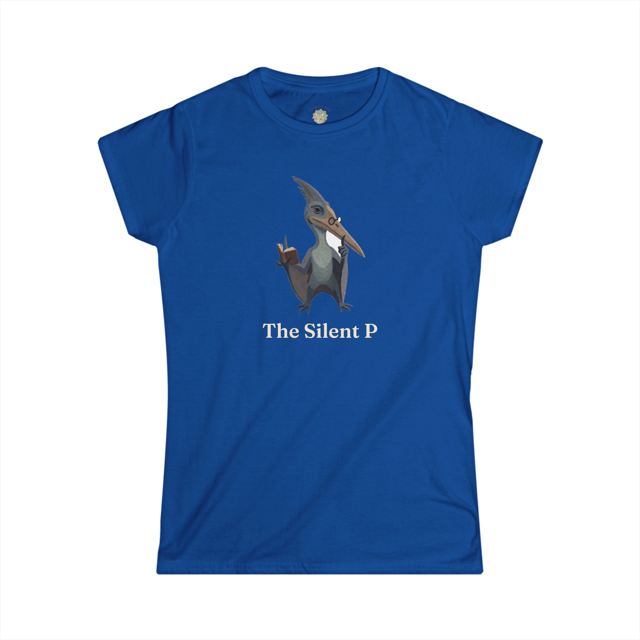 Women's The Silent P T-Shirt — Funny Pterodactyl Grammar Pun Graphic Tee