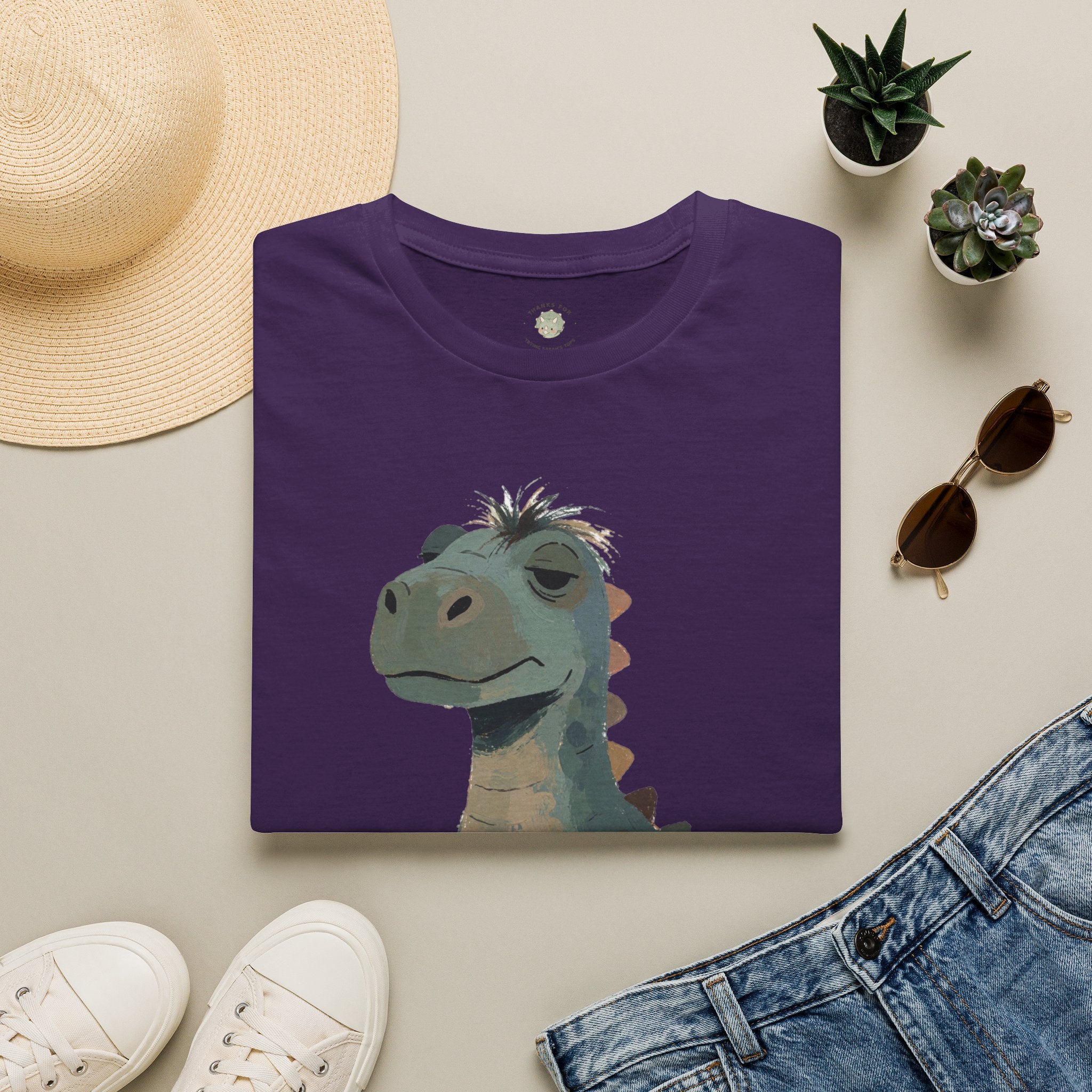 Not a Morning Dino T-Shirt — Funny Sleepy Dinosaur Graphic Tee