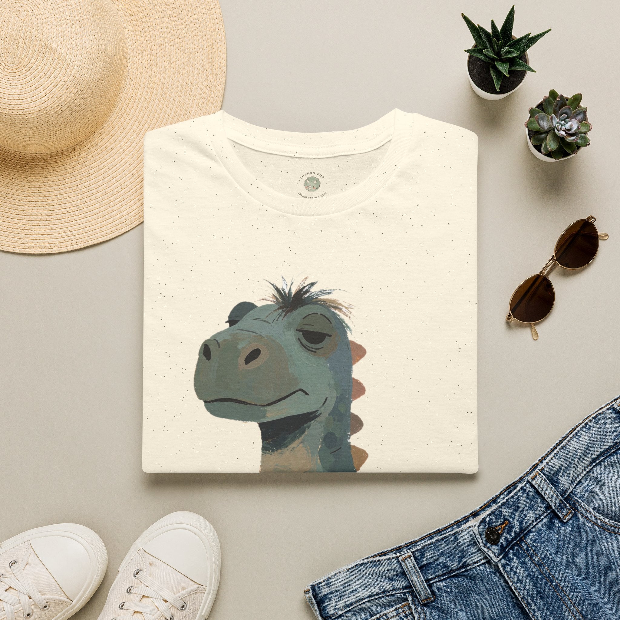 Not a Morning Dino T-Shirt — Funny Sleepy Dinosaur Graphic Tee