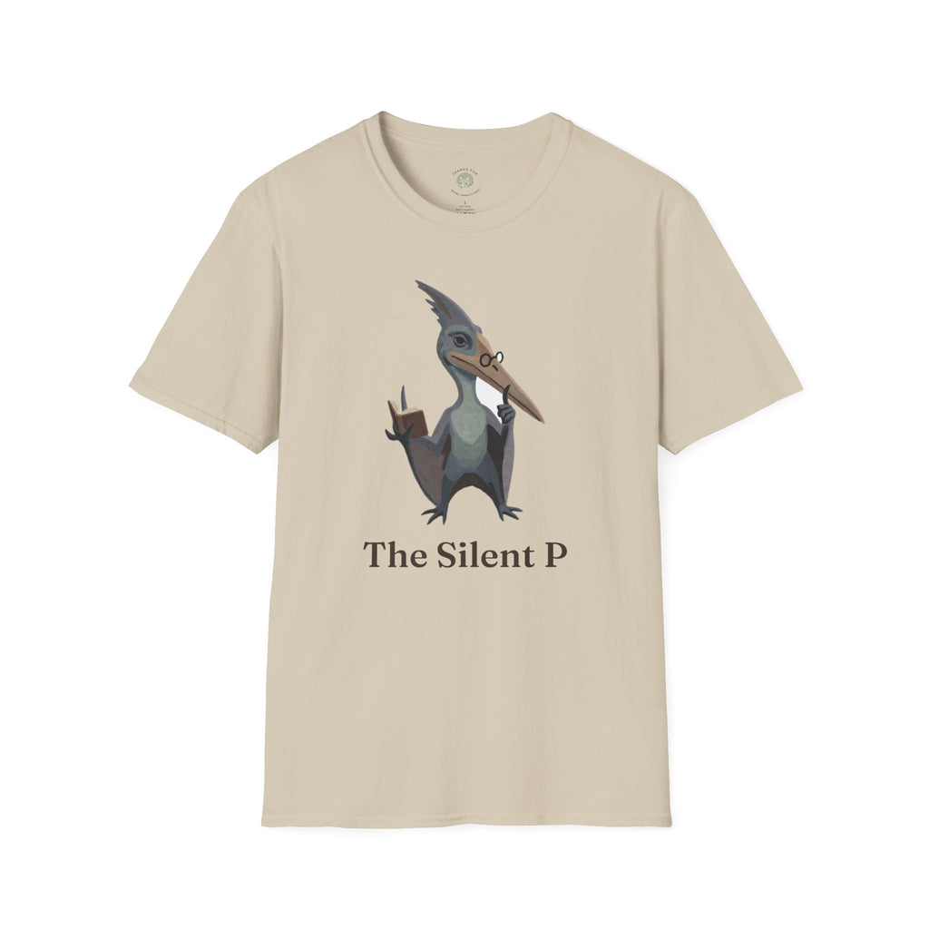 The Silent P T-Shirt — Funny Pterodactyl Grammar Pun Graphic Tee