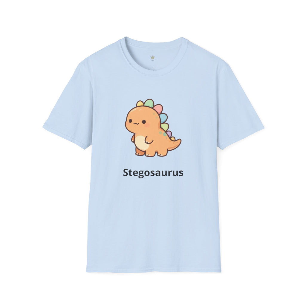 Personalized Dinosaur T-Shirt — Custom Name Stegosaurus Tee