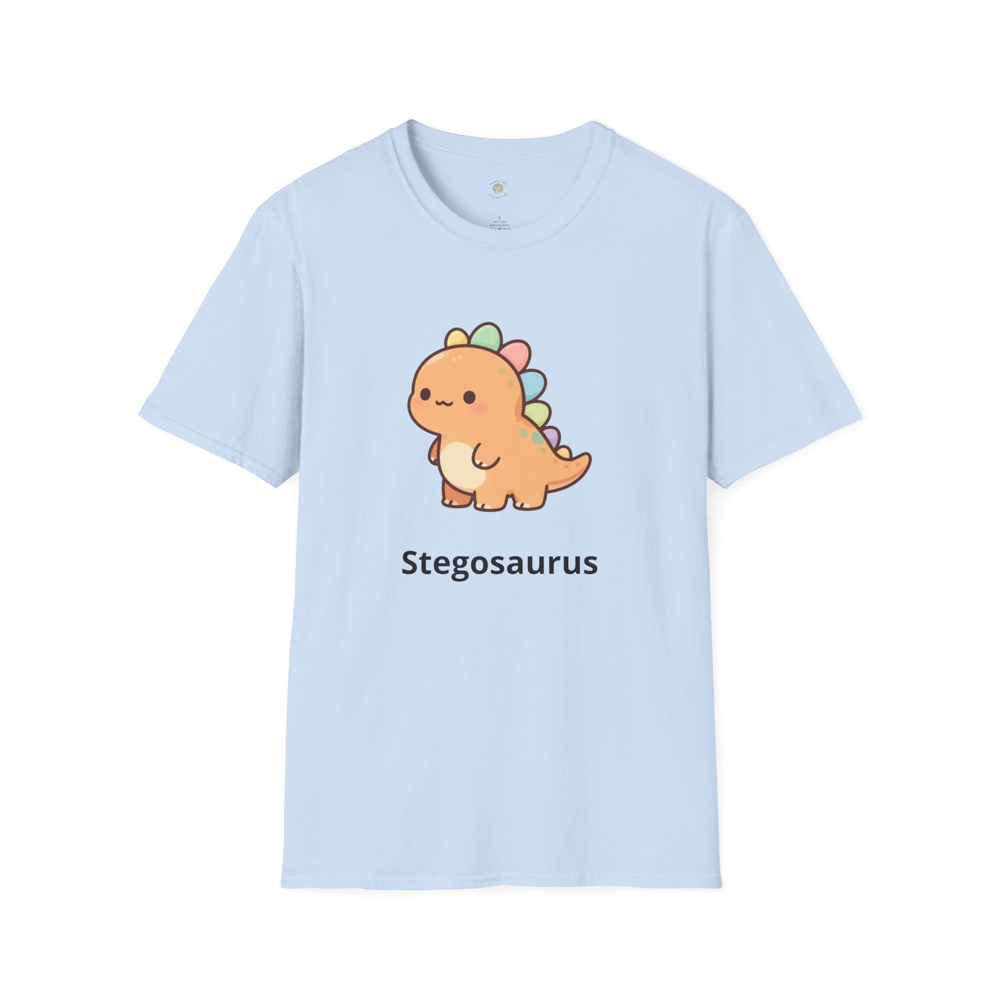 Personalized Dinosaur T-Shirt — Custom Name Stegosaurus Tee