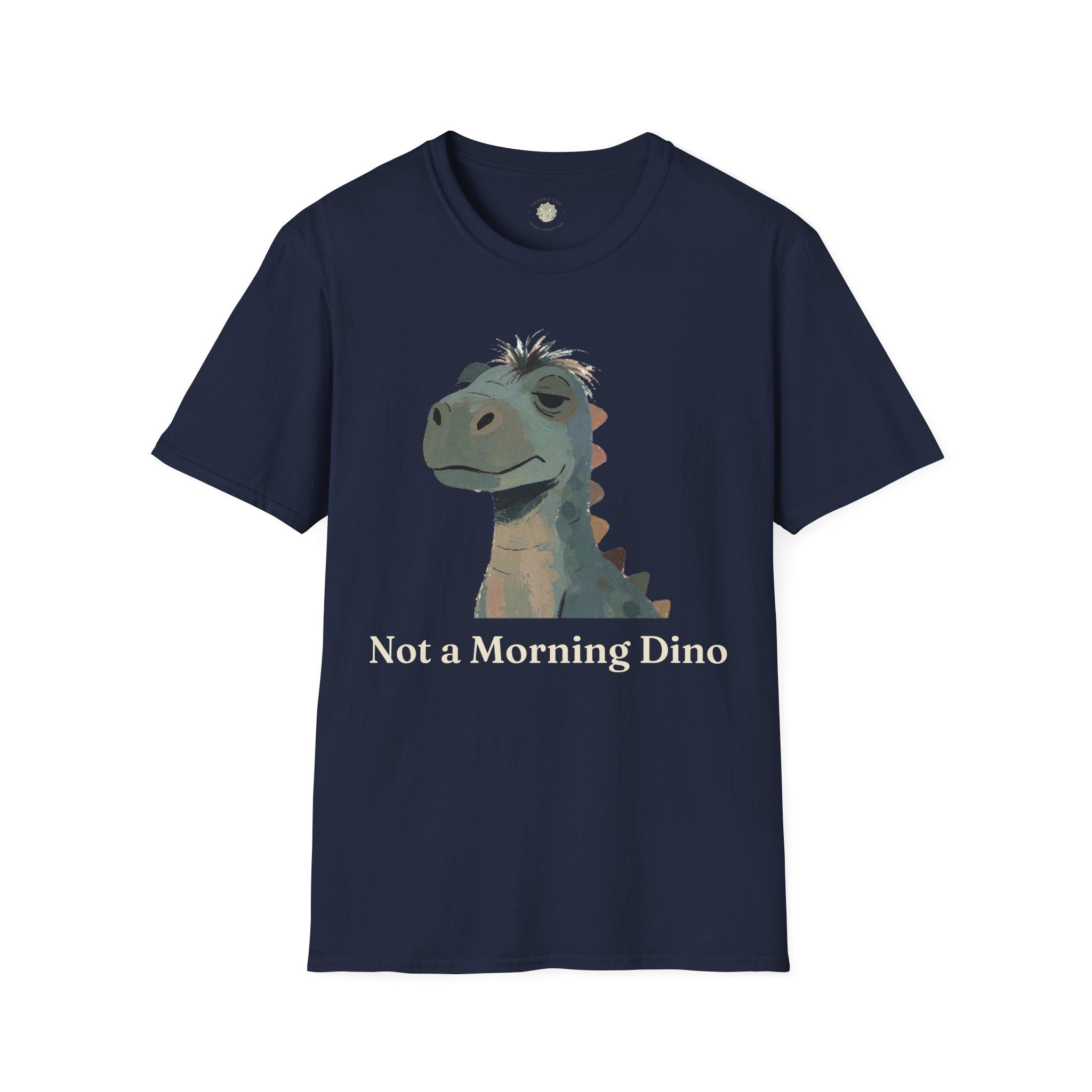 Not a Morning Dino T-Shirt — Funny Sleepy Dinosaur Graphic Tee