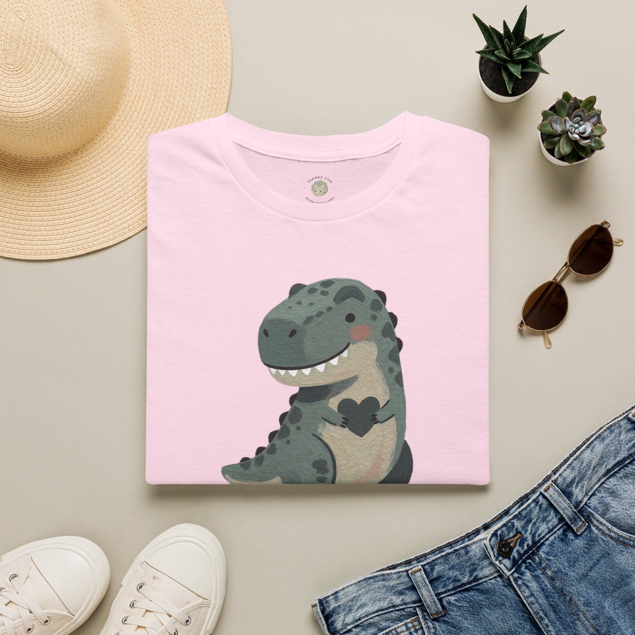 Tiny Arms, Big Heart T-Shirt — Cute Sweet T-Rex Love Graphic Tee