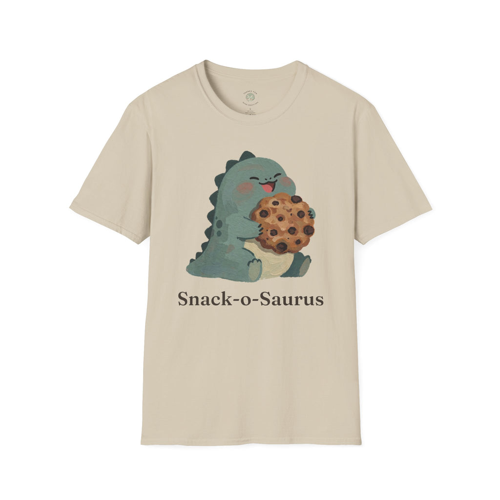 Snack-o-Saurus T-Shirt — Cute Cookie Dinosaur Snack Graphic Tee
