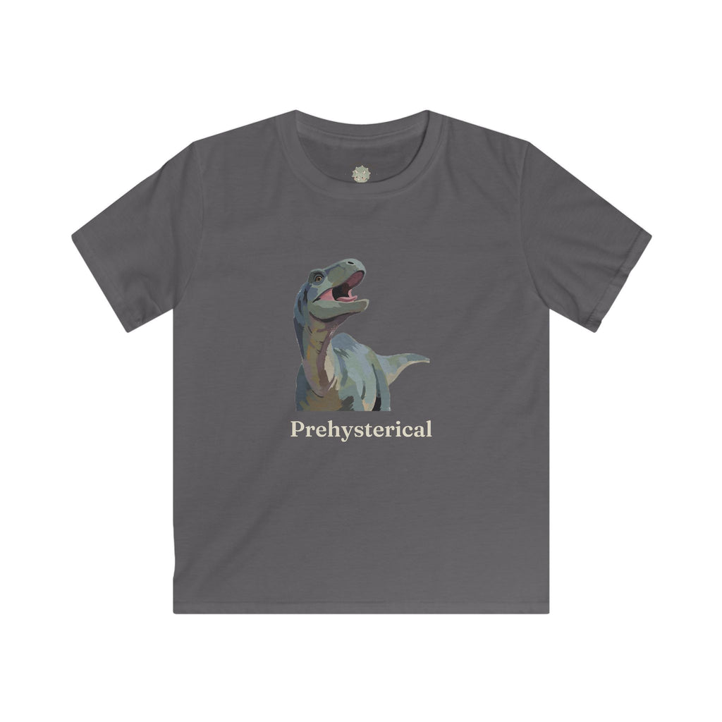 Kids Prehysterical T-Shirt — Funny Laughing Dinosaur Pun Graphic Tee