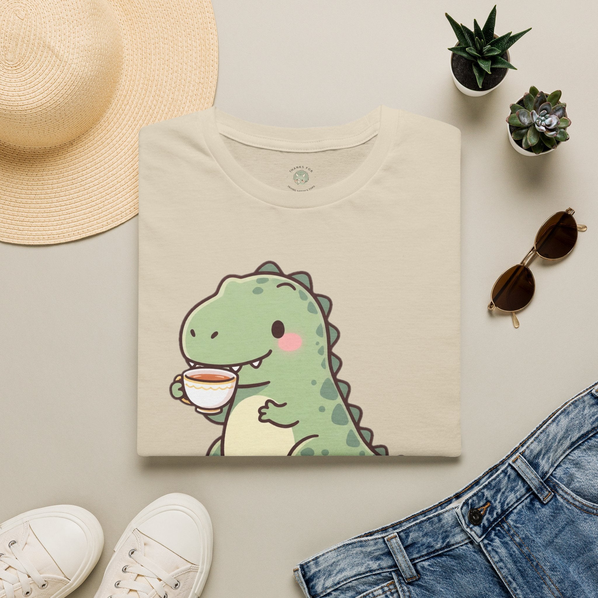 Tea Rex T-Shirt — Cute Dinosaur Tea Lover Graphic Tee