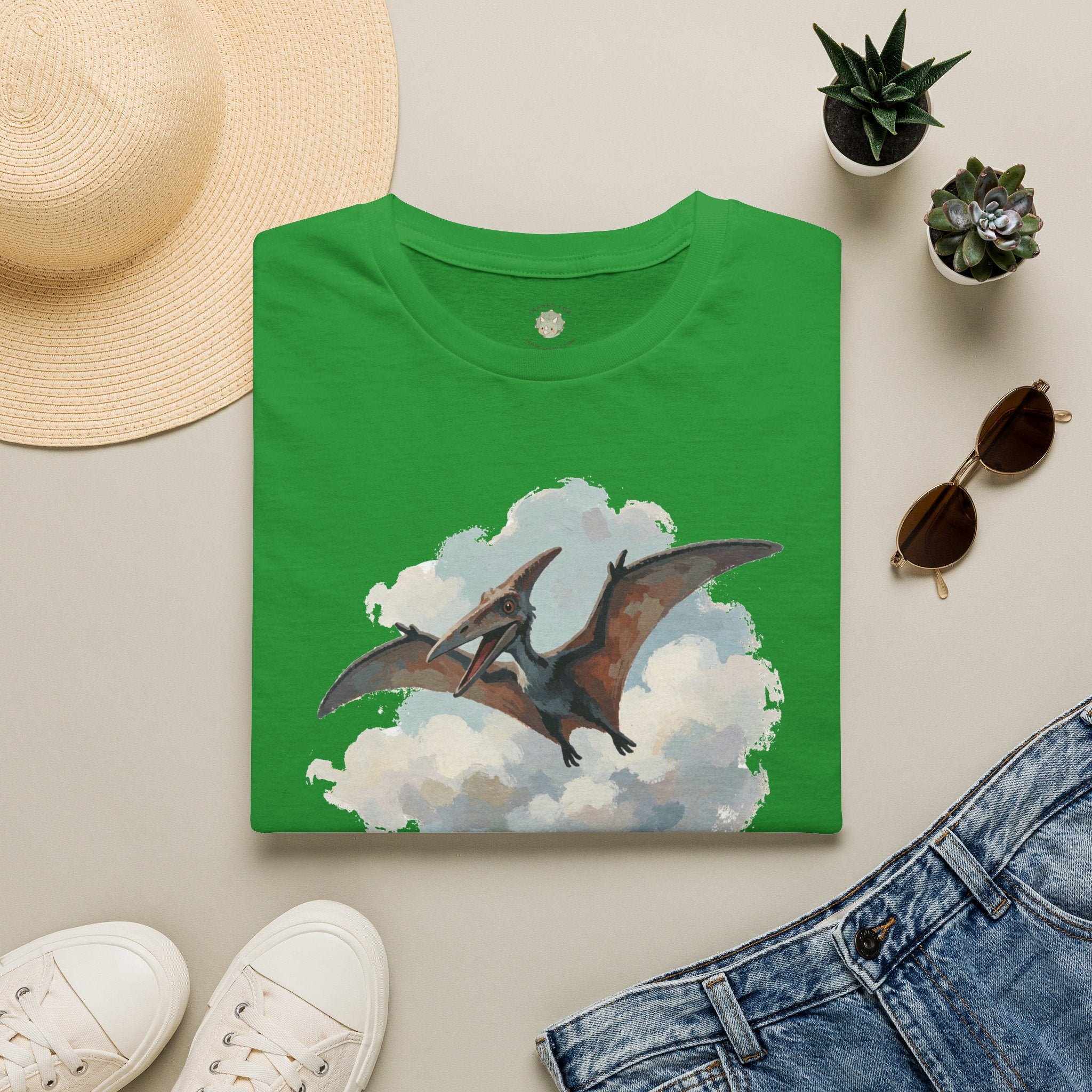 Dino-Soar T-Shirt — Cute Flying Pterodactyl Pun Graphic Tee