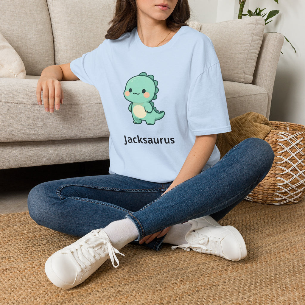 Personalized Boy Dinosaur T-Shirt — Custom Name Dino Tee