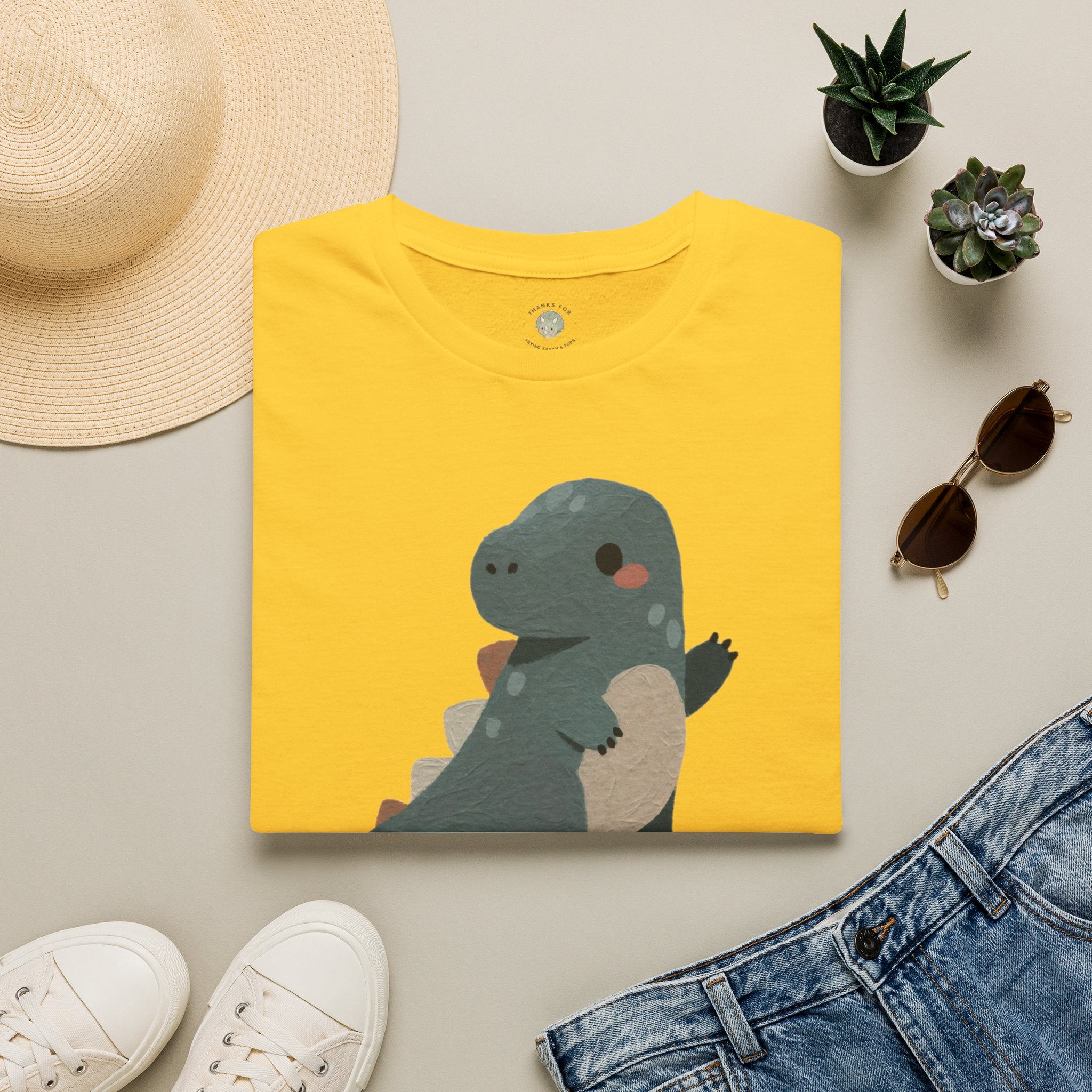Rawrkward T-Shirt — Funny Awkward Shy Dinosaur Graphic Tee