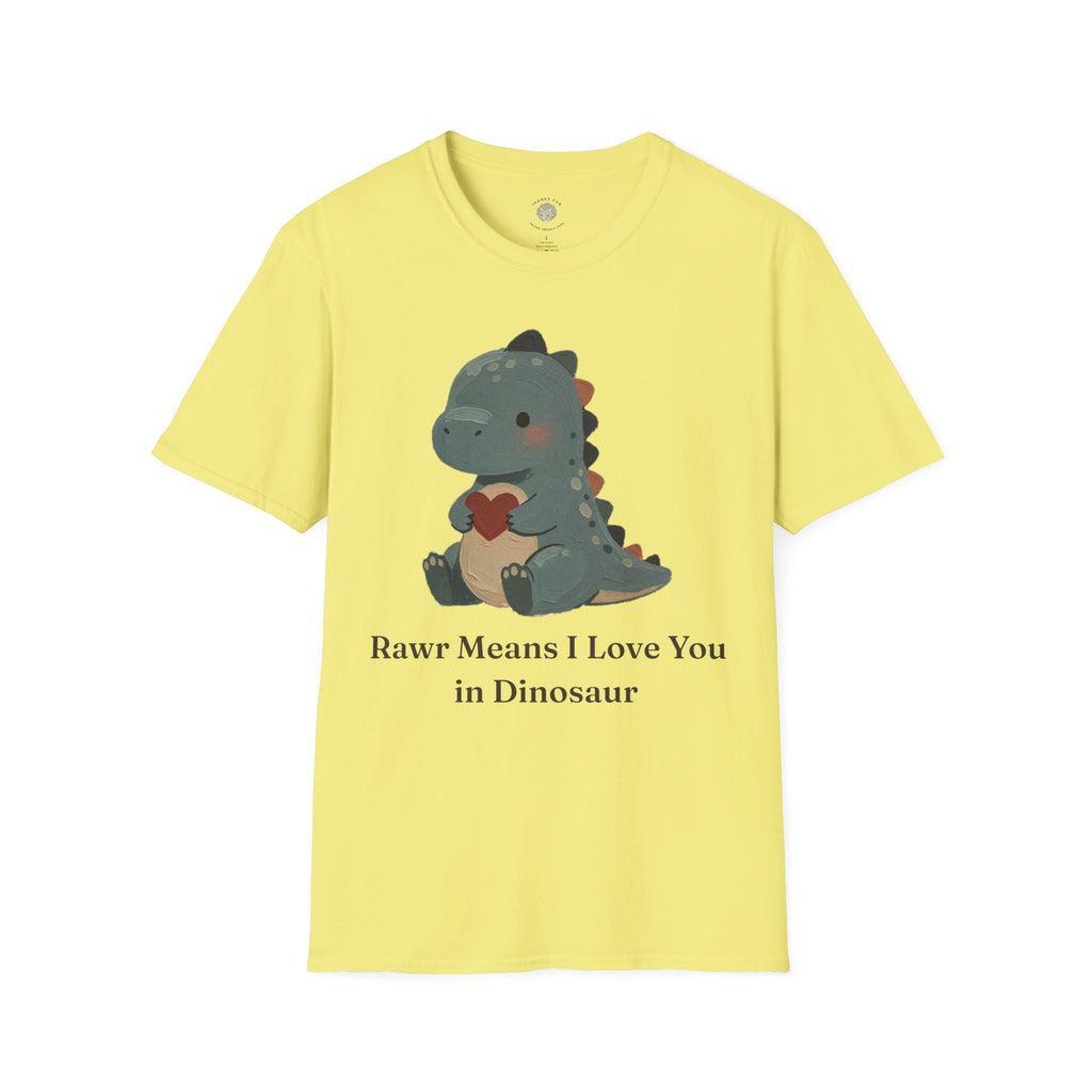 Rawr Means I Love You T-Shirt — Cute Dinosaur Love Graphic Tee