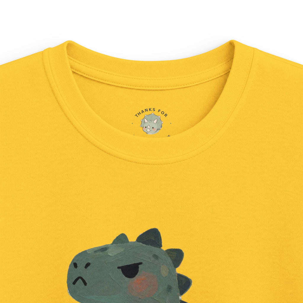 Kids Hangry-Saurus T-Shirt — Funny Hungry Grumpy Dinosaur Graphic Tee