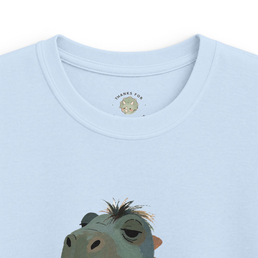 Kids Not a Morning Dino T-Shirt — Funny Sleepy Dinosaur Graphic Tee