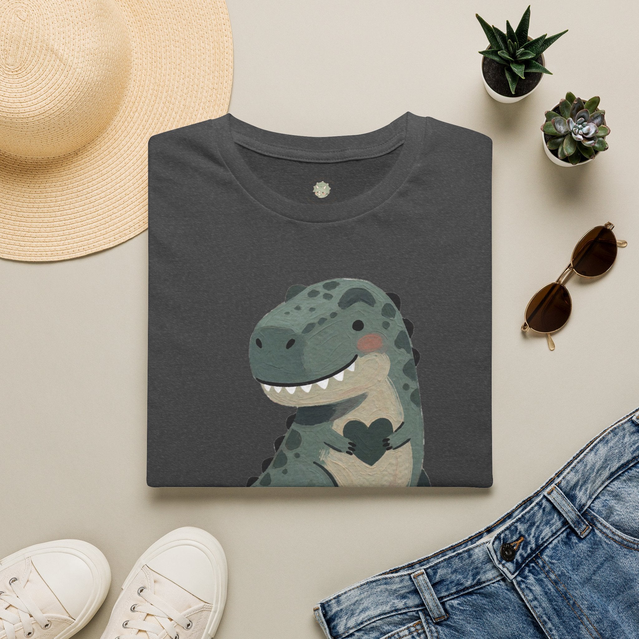 Tiny Arms, Big Heart T-Shirt — Cute Sweet T-Rex Love Graphic Tee