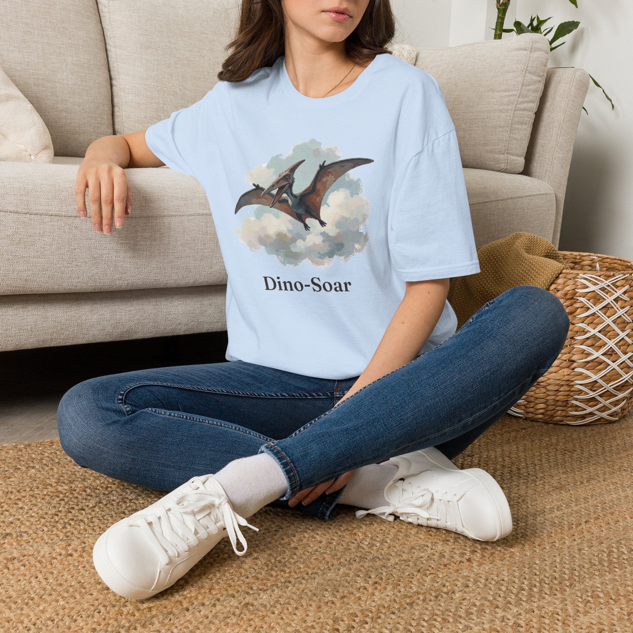 Dino-Soar T-Shirt — Cute Flying Pterodactyl Pun Graphic Tee