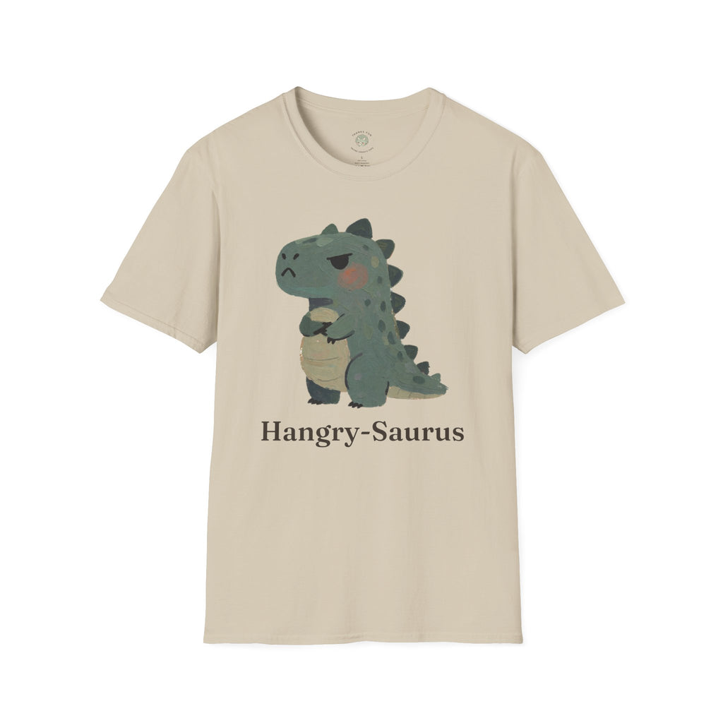 Hangry-Saurus T-Shirt — Funny Hungry Grumpy Dinosaur Graphic Tee