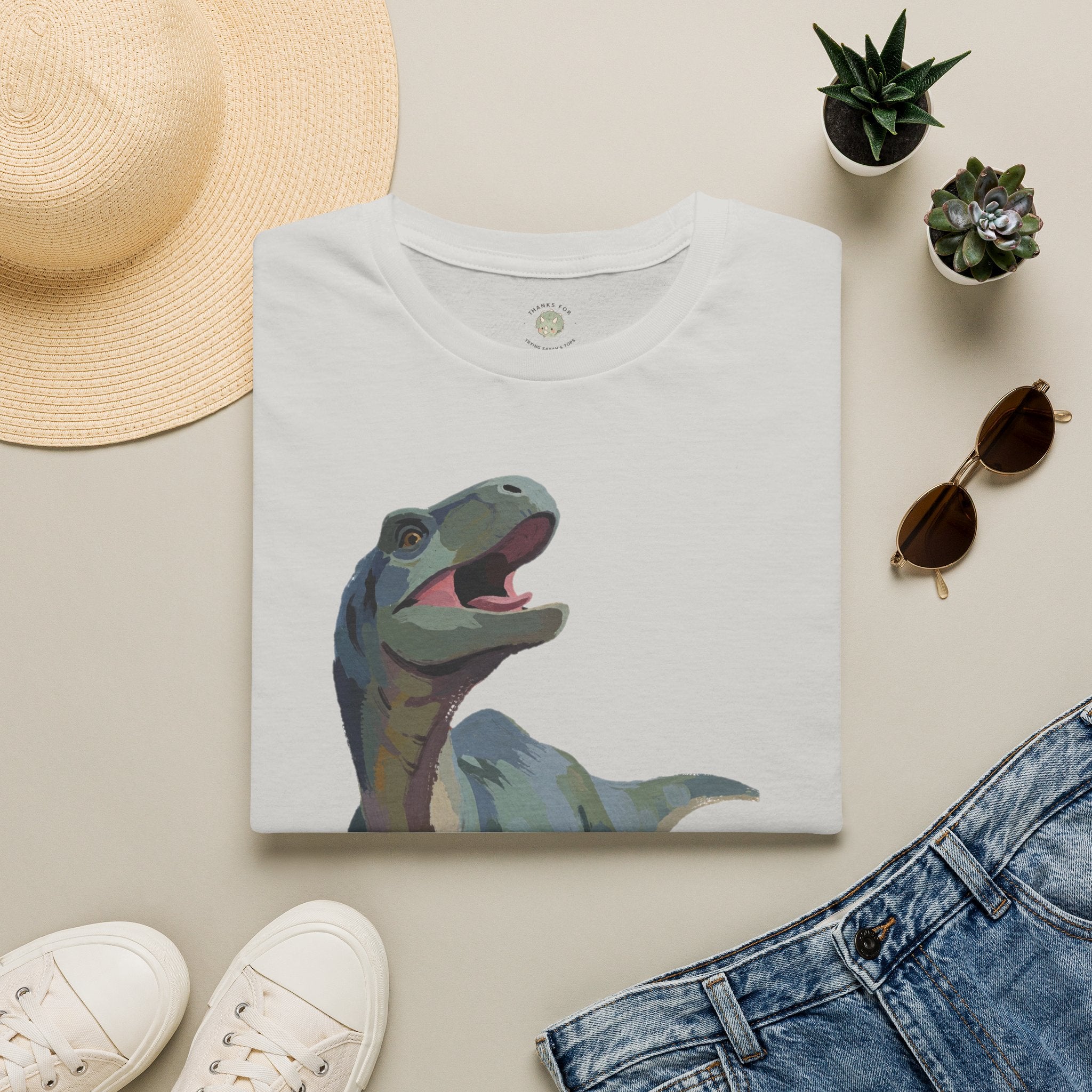 Prehysterical T-Shirt — Funny Laughing Dinosaur Pun Graphic Tee