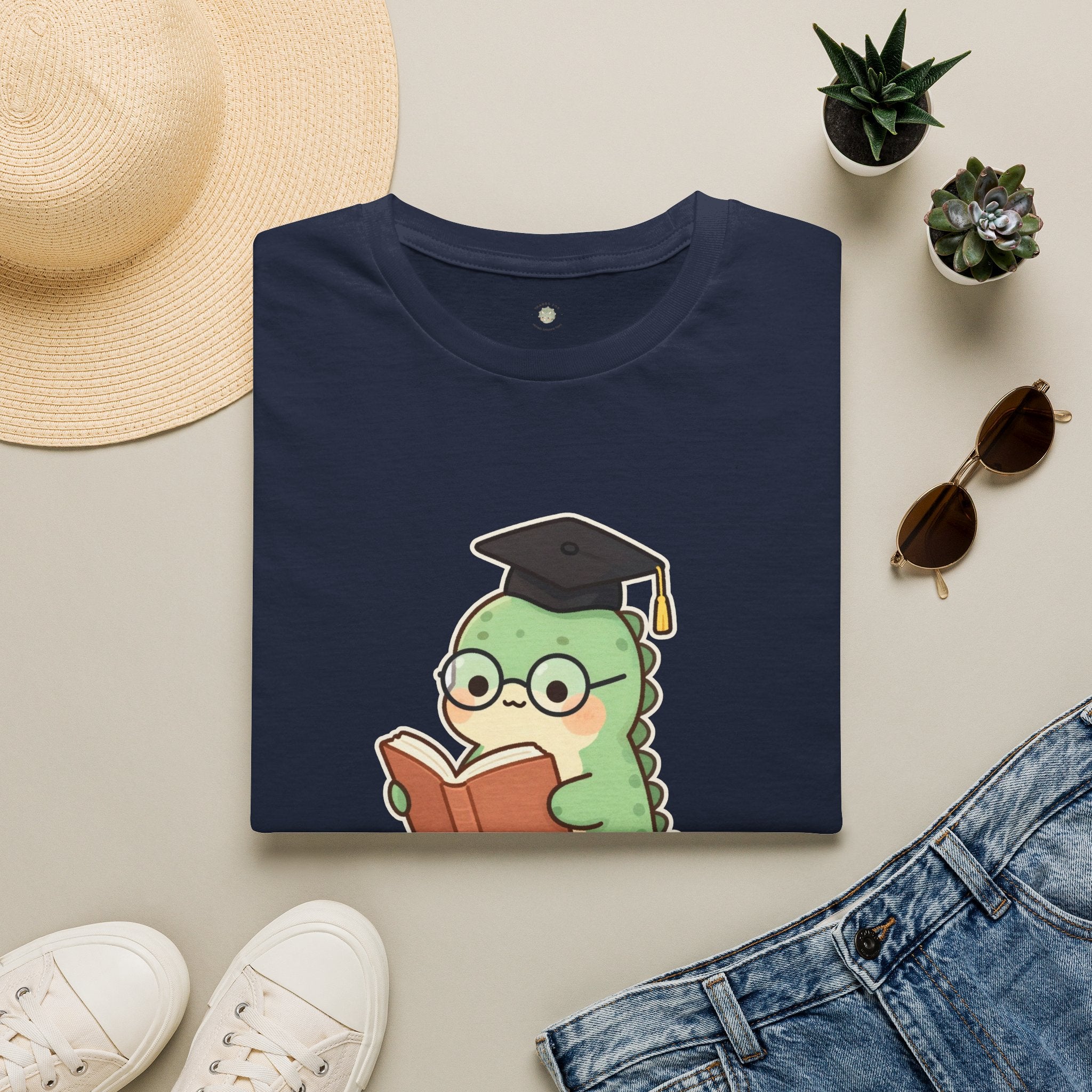 Thesaurus T-Shirt — Cute Word Nerd Dinosaur Grammar Pun Graphic Tee